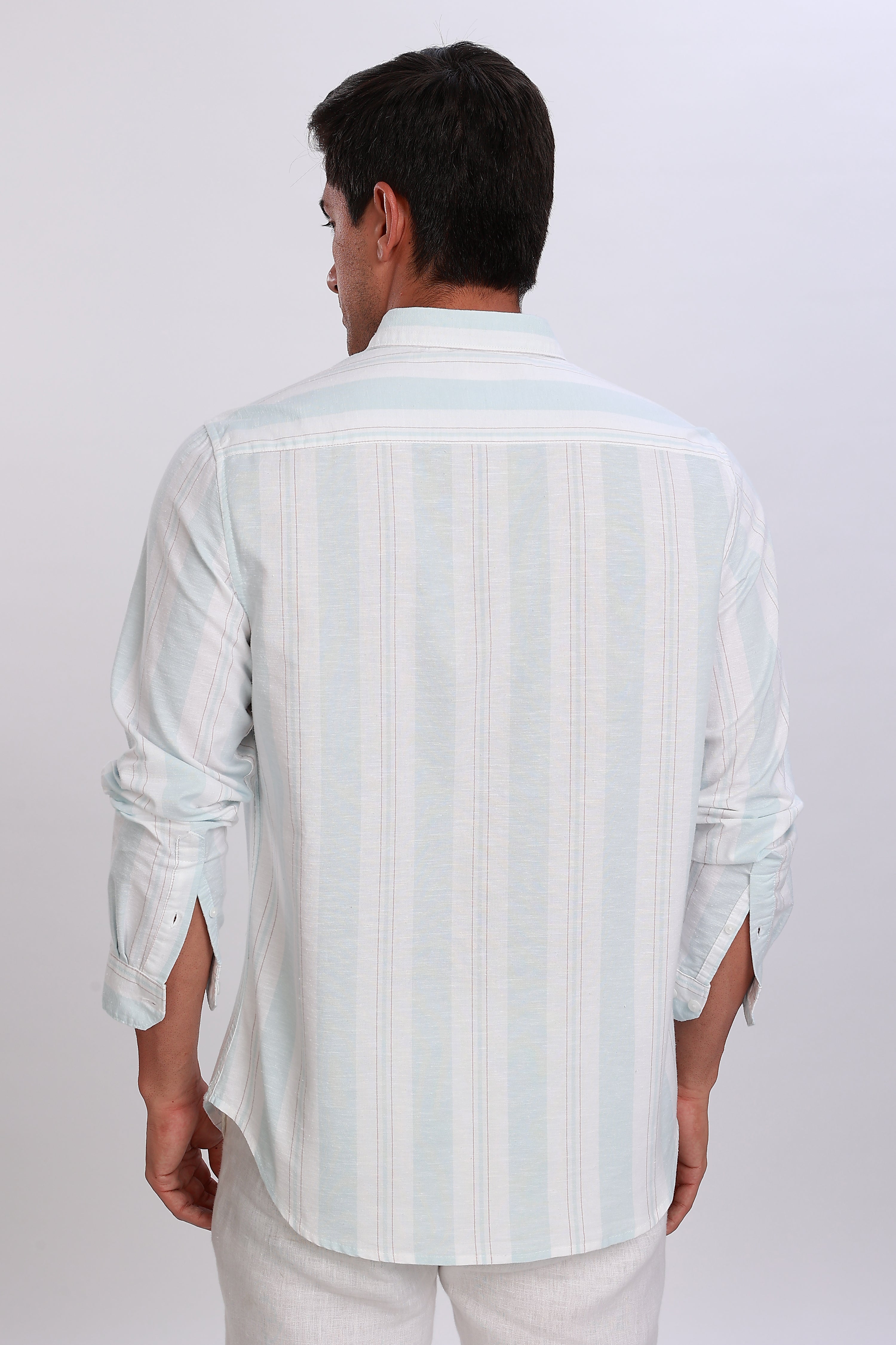 Pure Linen Striped Shirt