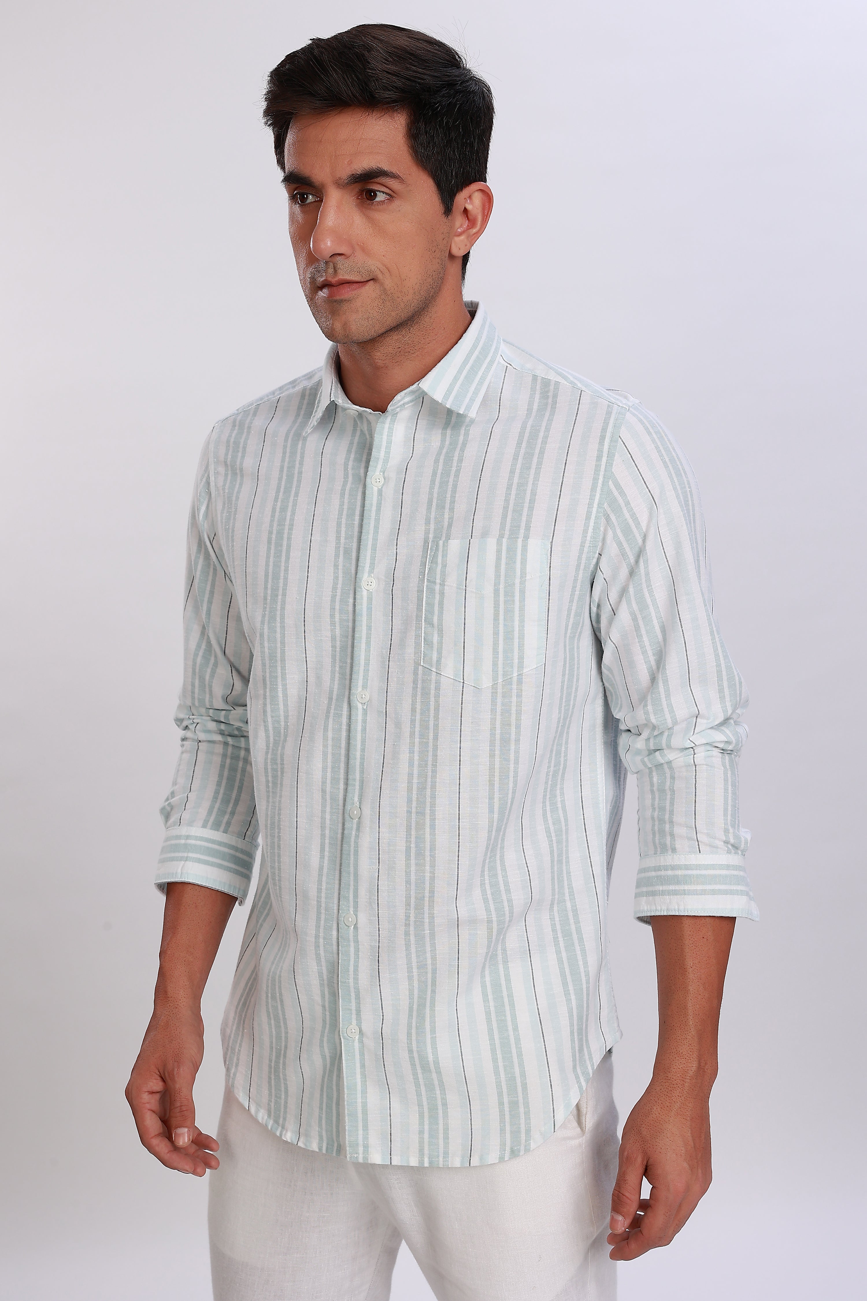 Linen Striped Shirt