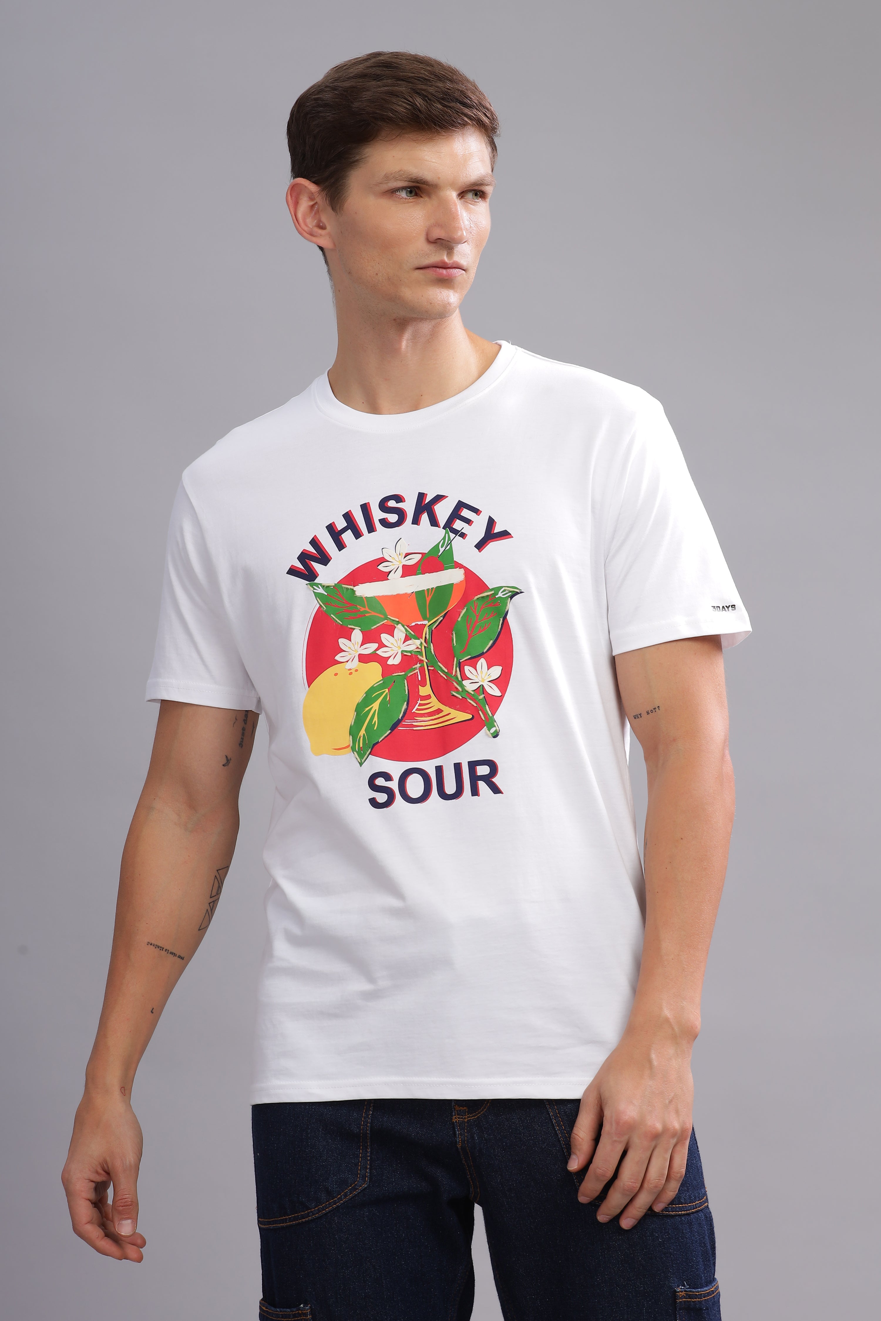 Whiskey Sour White Tshirt