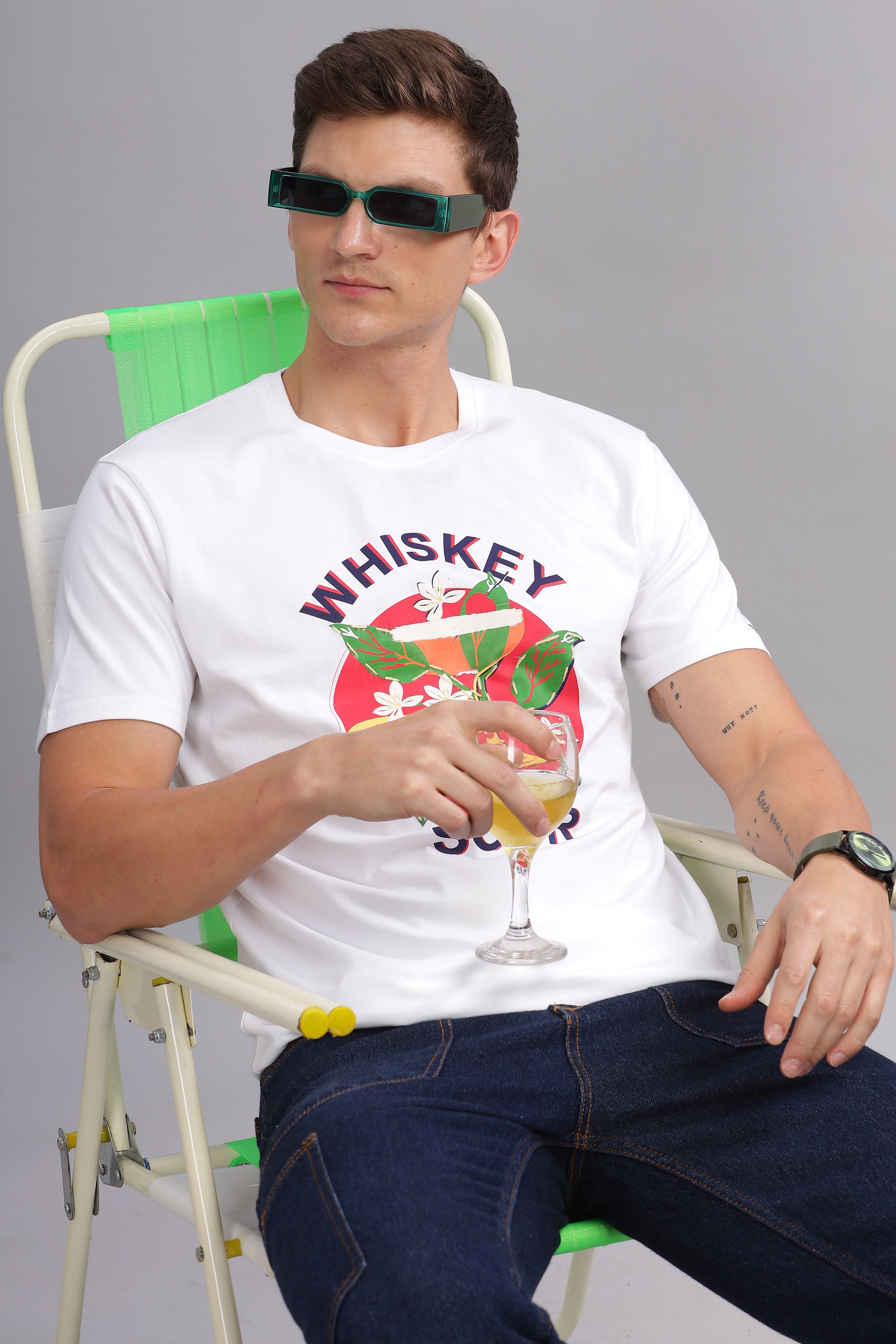 Whiskey Sour White Tshirt