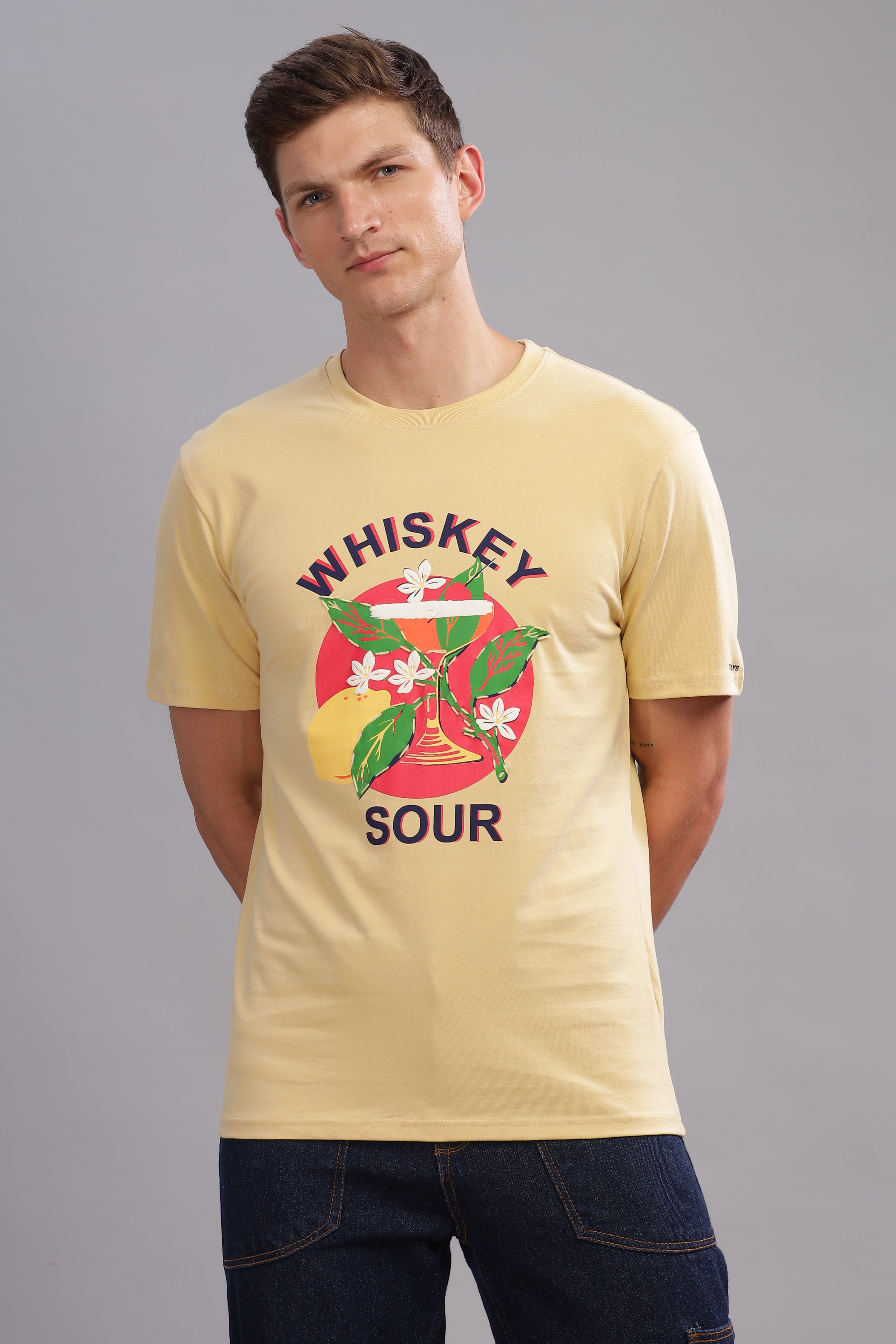 Whiskey Sour Beige Tshirt