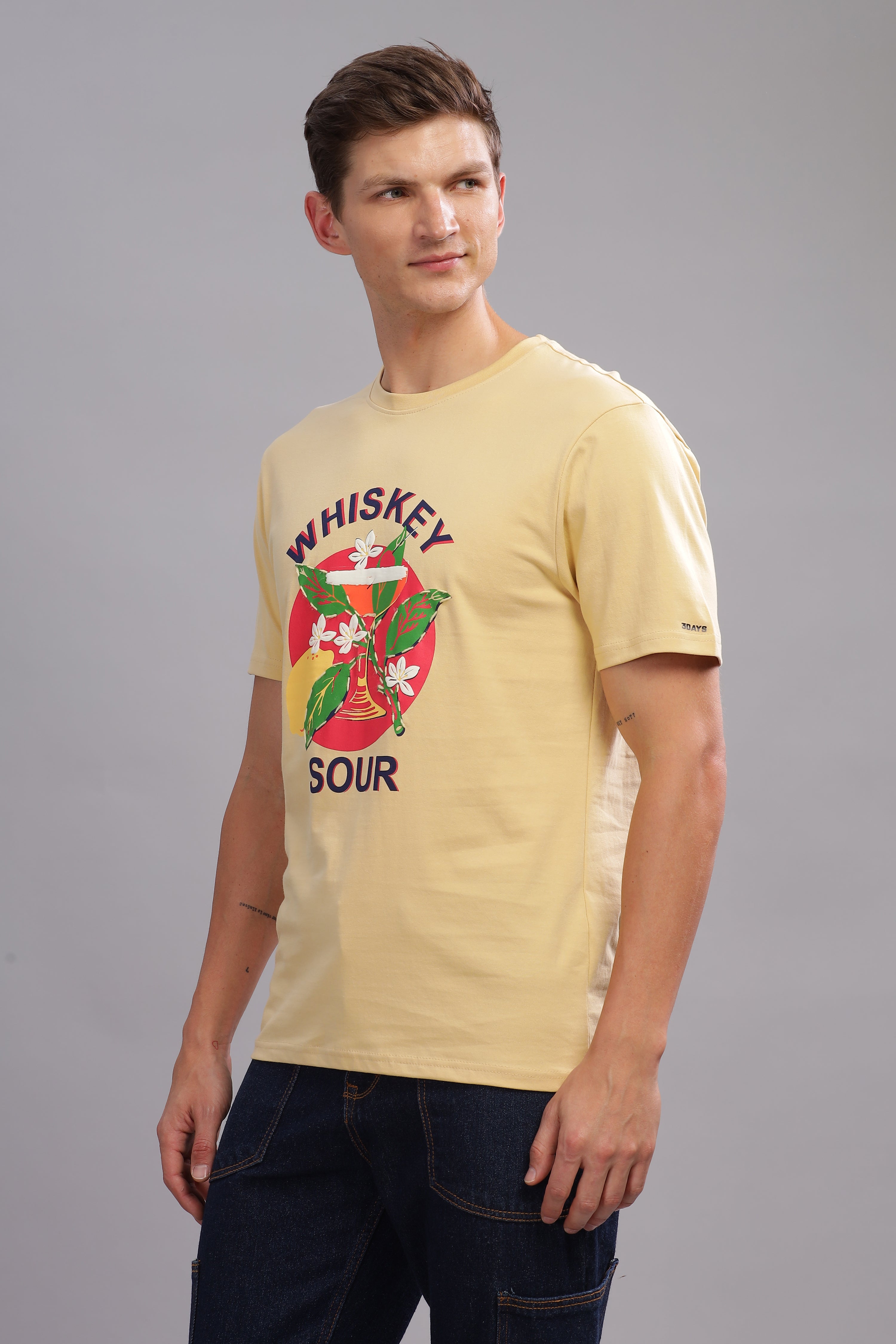 Whiskey Sour Beige Tshirt