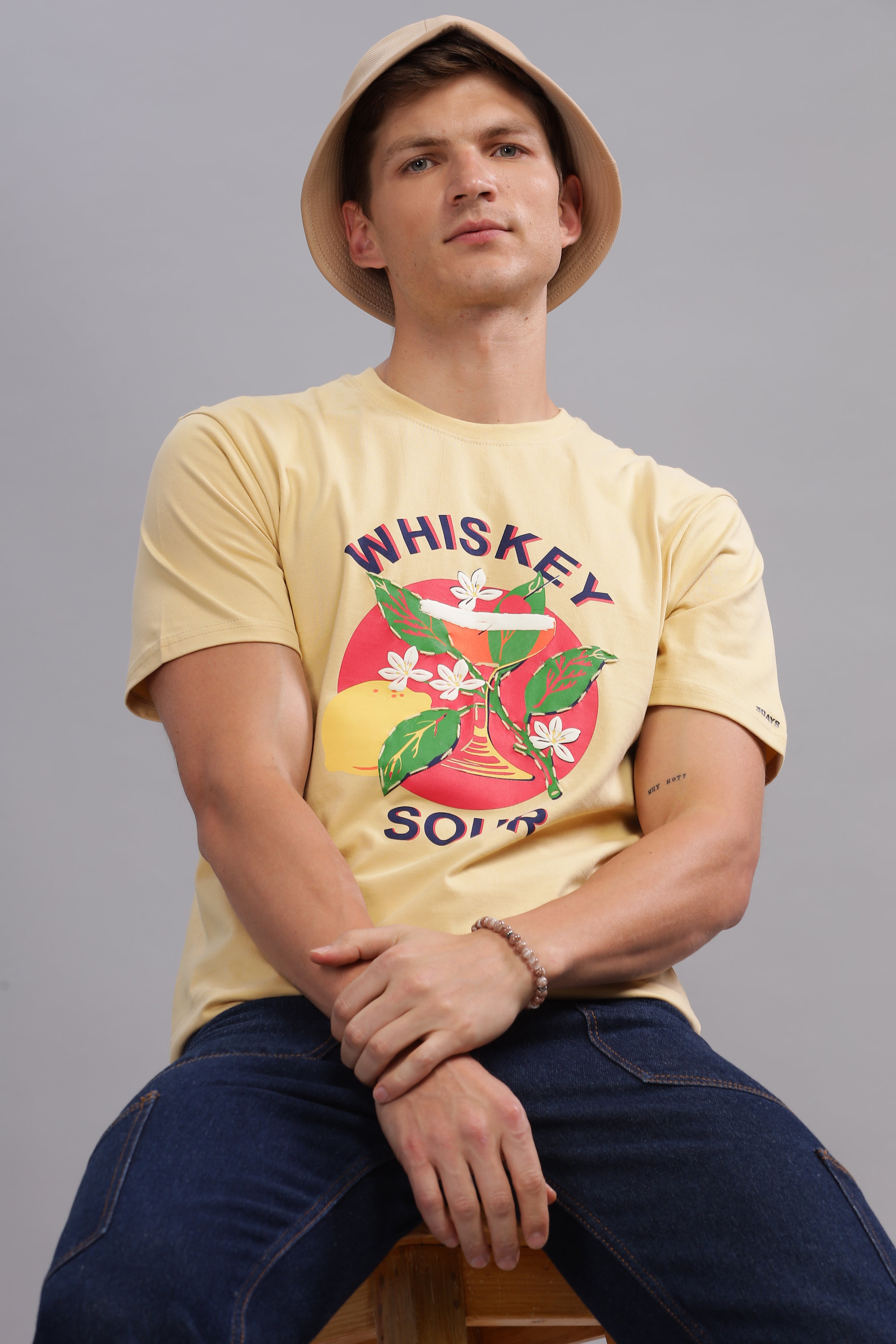 Whiskey Sour Beige Tshirt