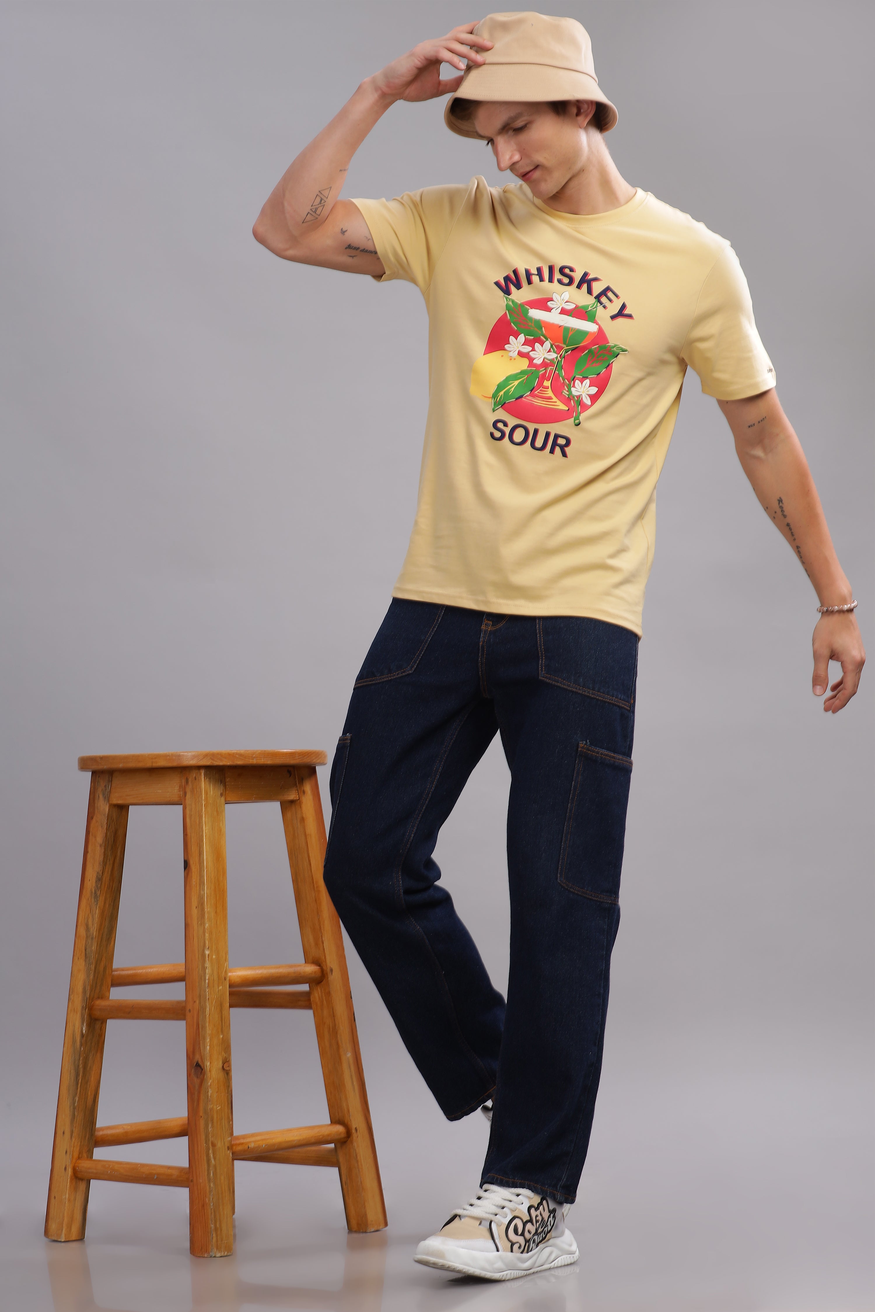 Whiskey Sour Beige Tshirt