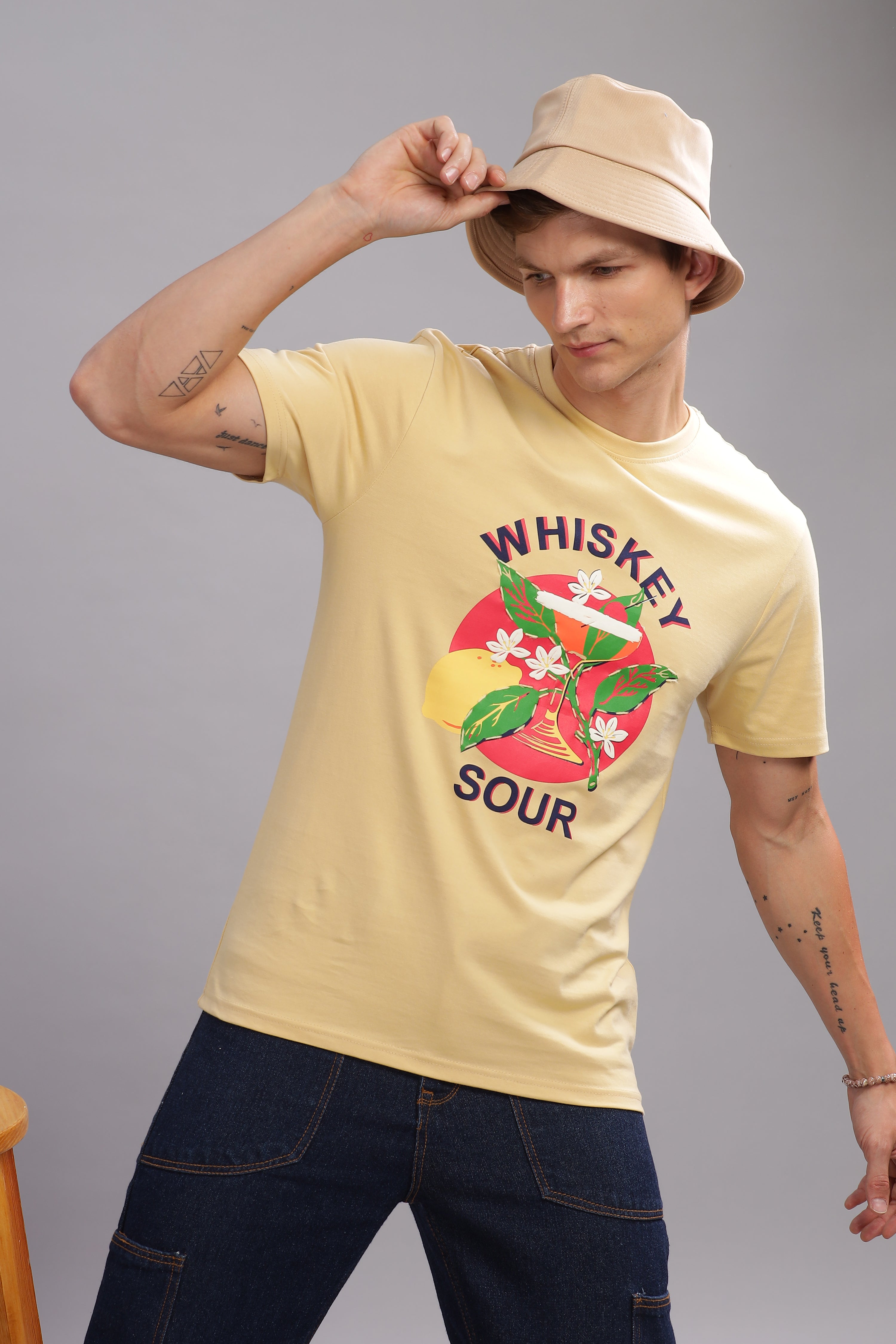 Whiskey Sour Beige Tshirt