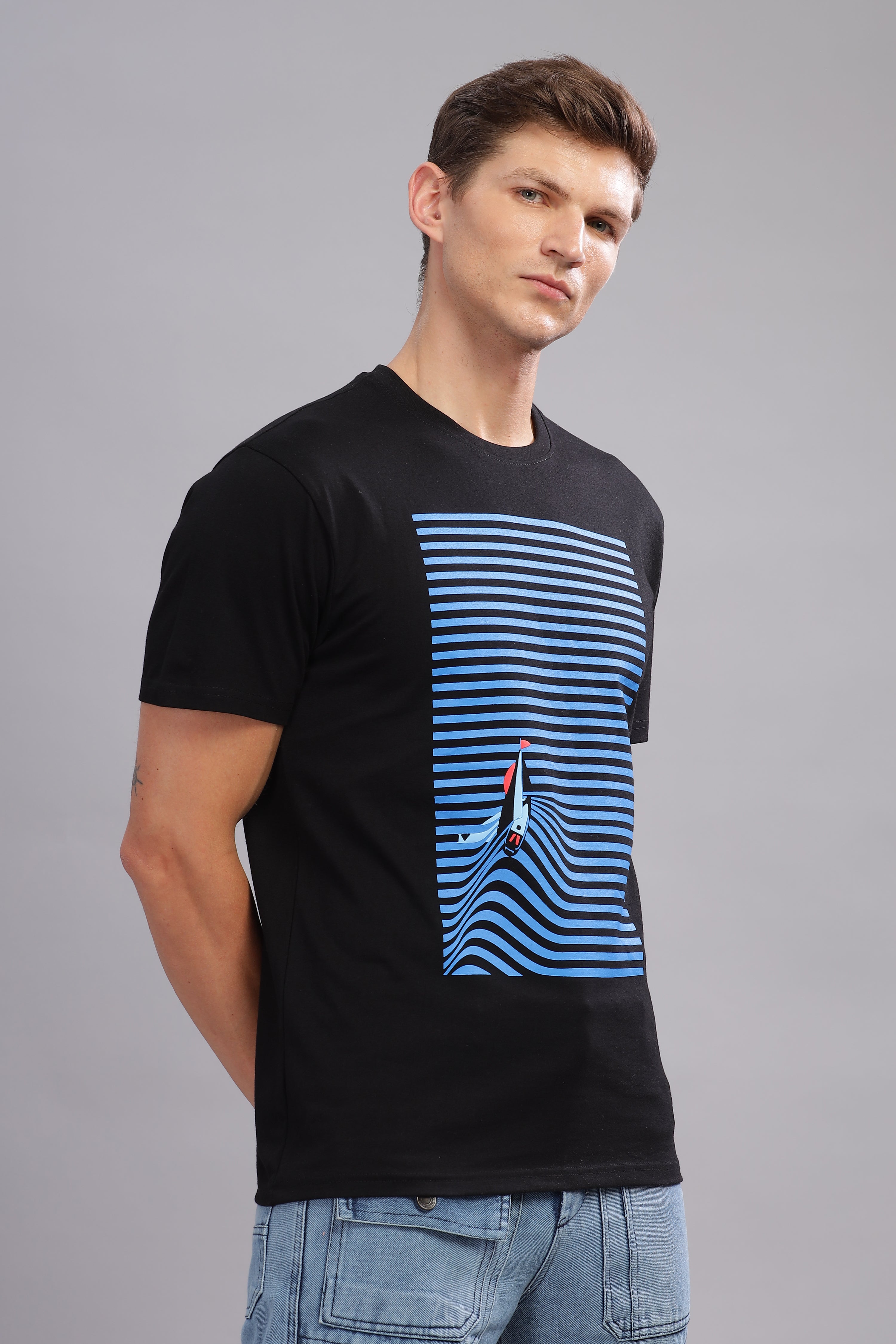 Sail Through Black Tshirt