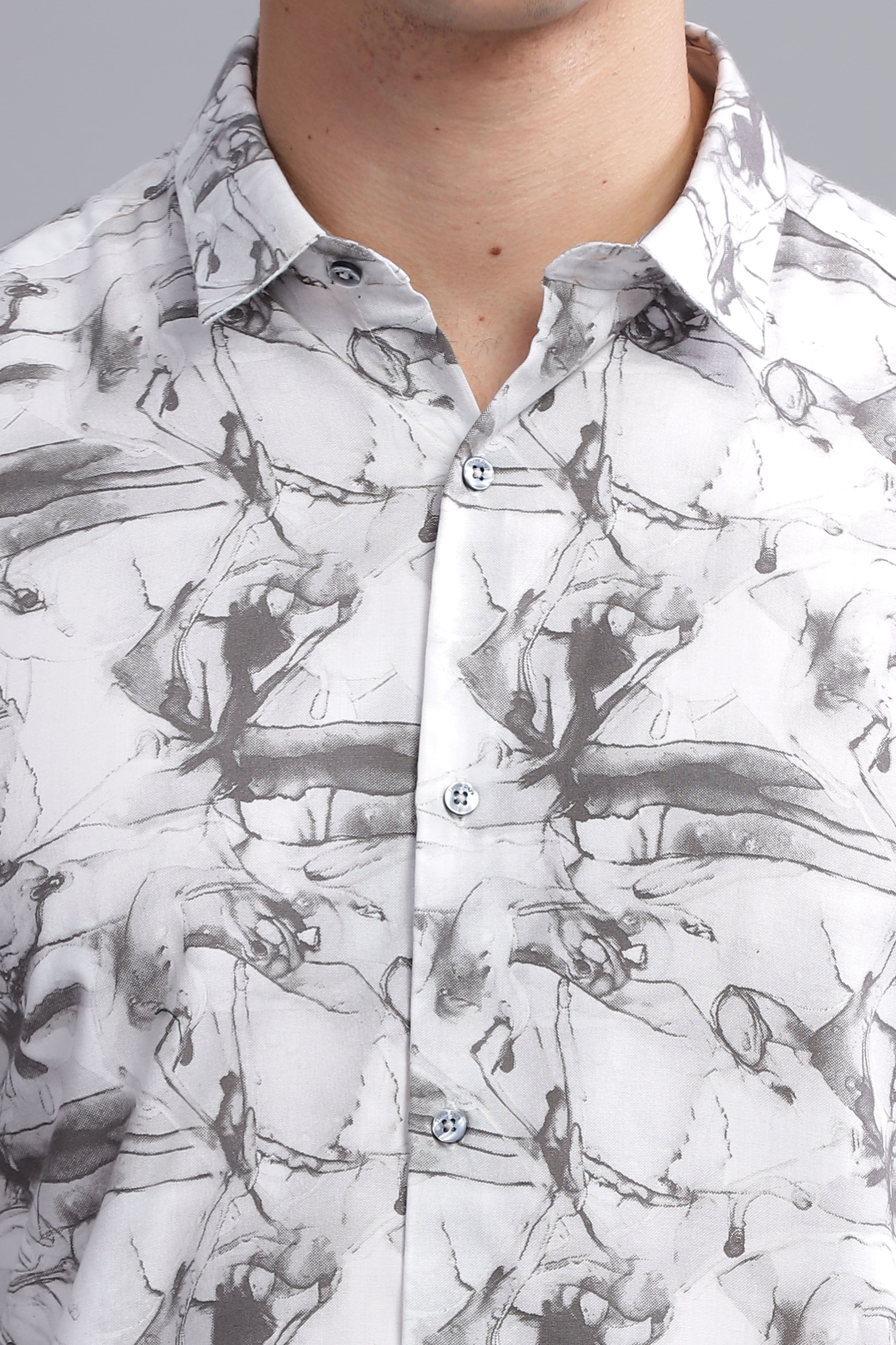 Celestial Abstract Print Full Sleeves Shirt