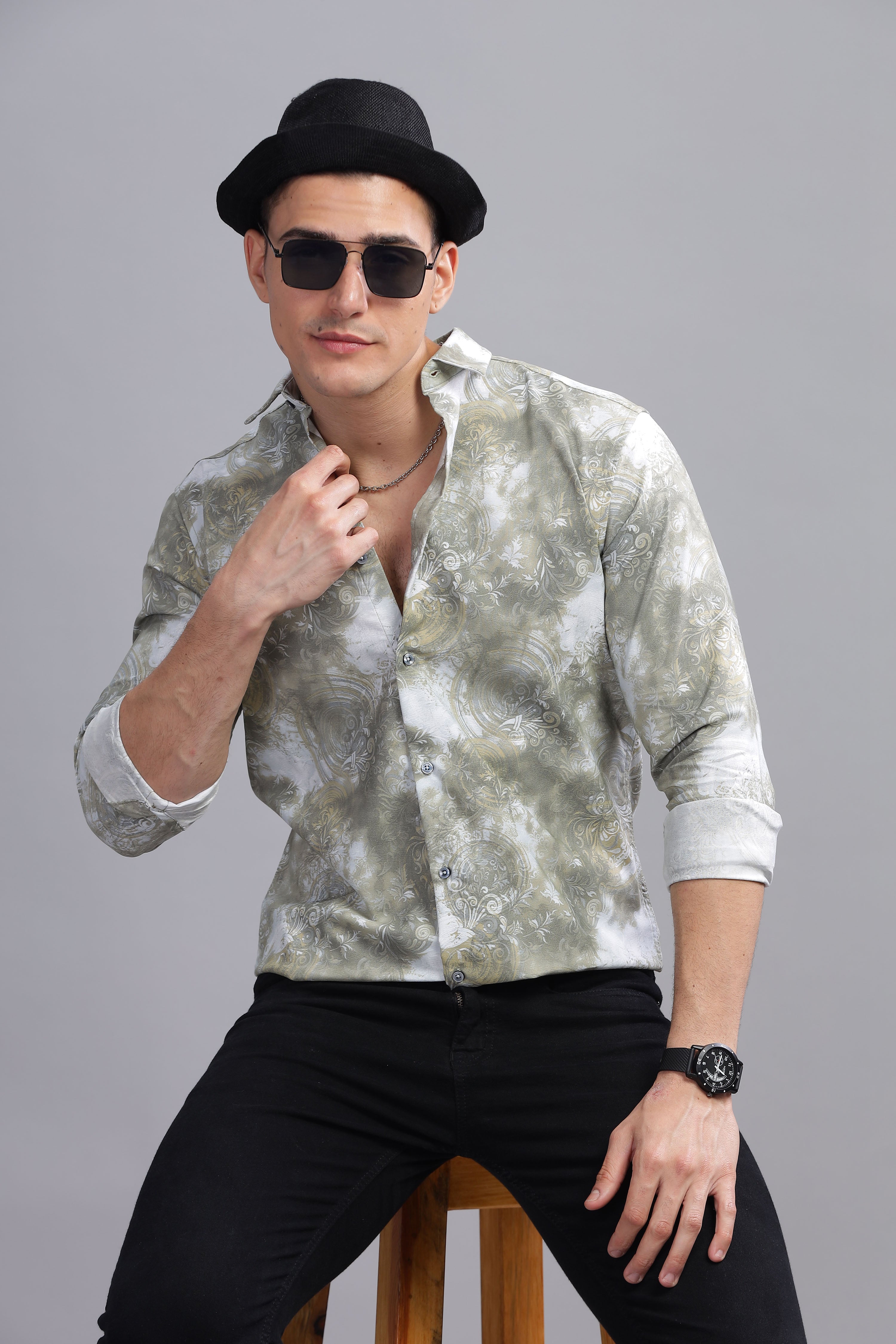 Astral Slim Fit Printed Shirt