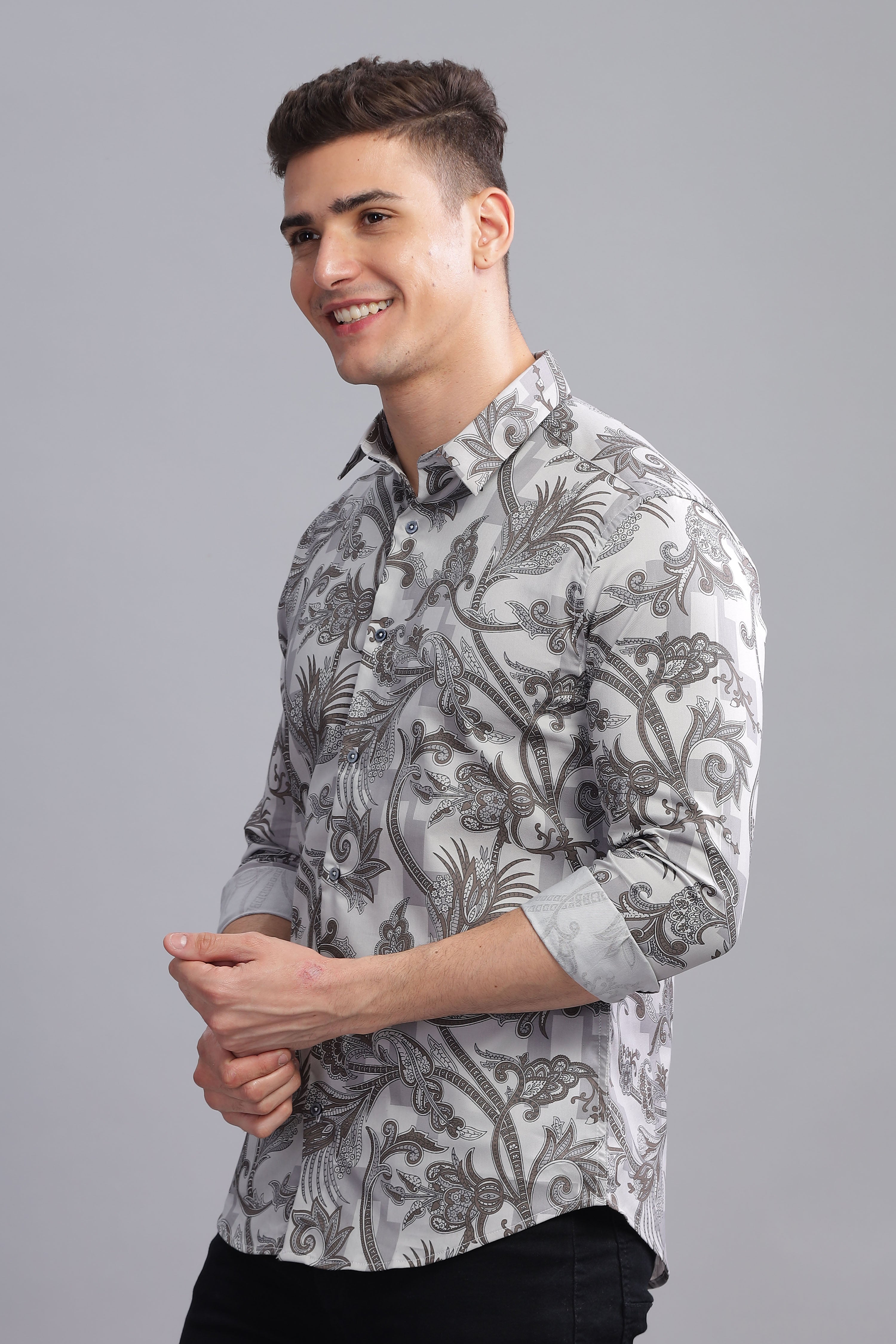 Eden Abstract Print Full Sleeves Shirt