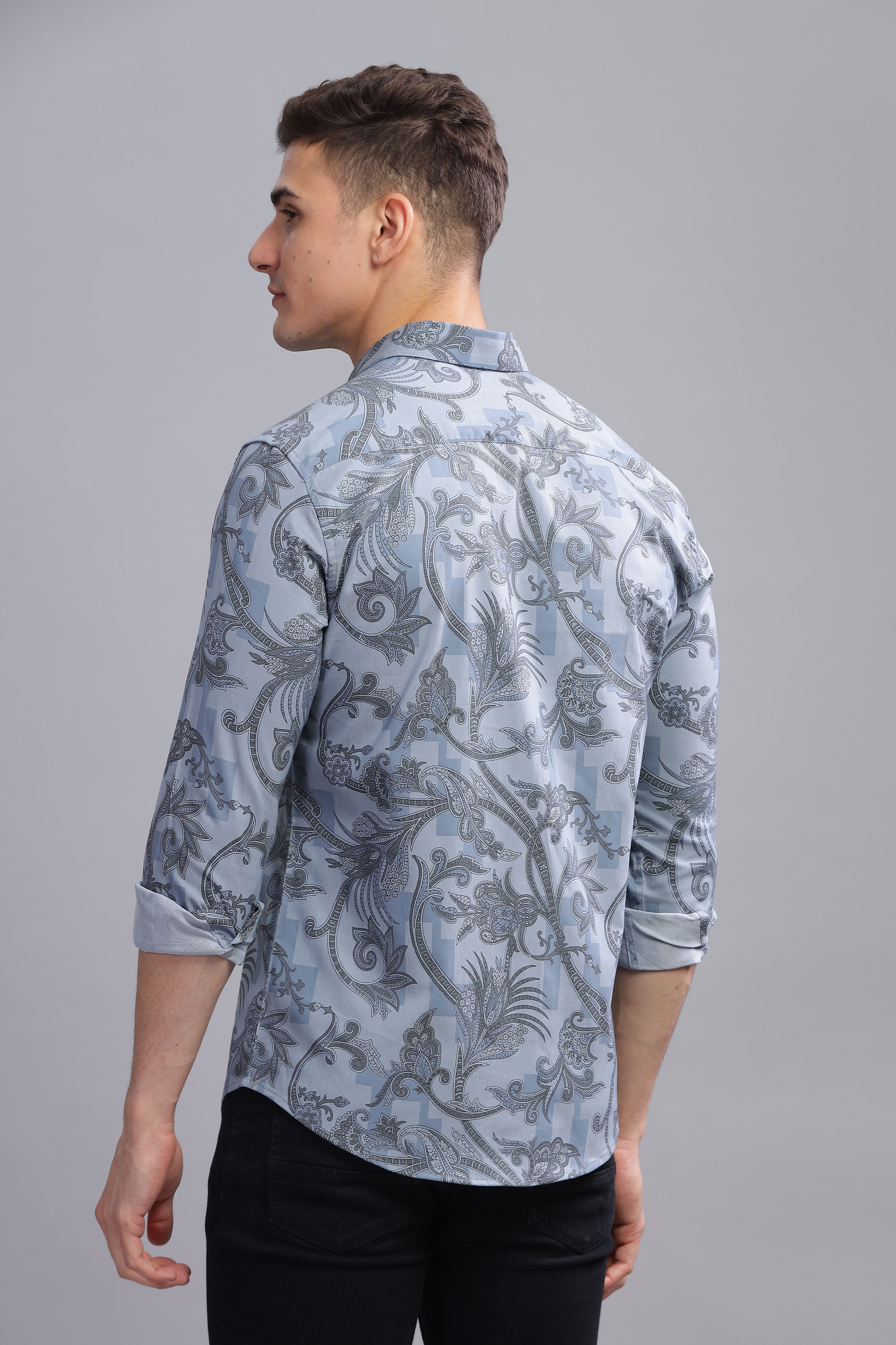 Blossom Abstract Print Full Sleeves Shirt