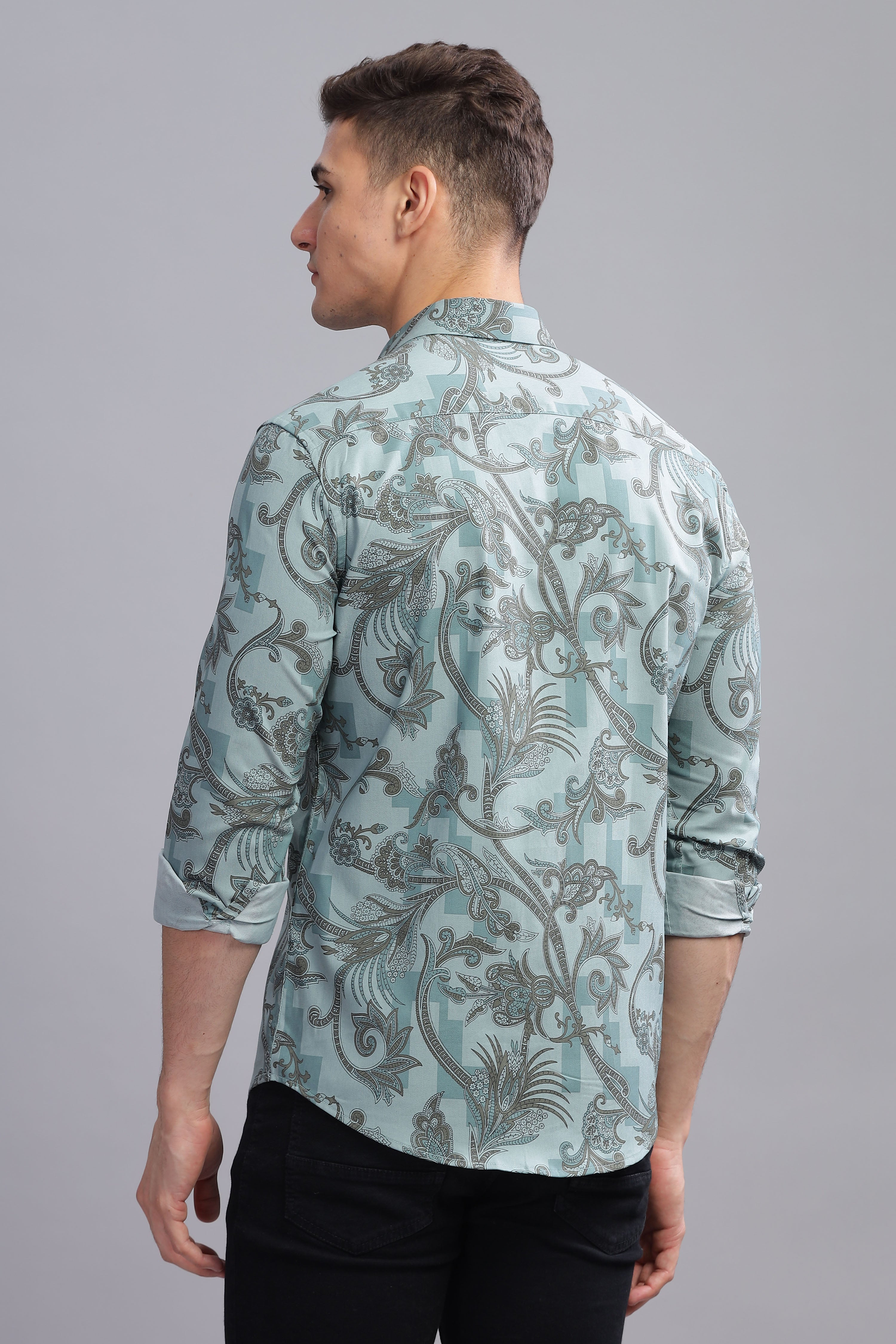 Petal Abstract Print Full Sleeves Shirt