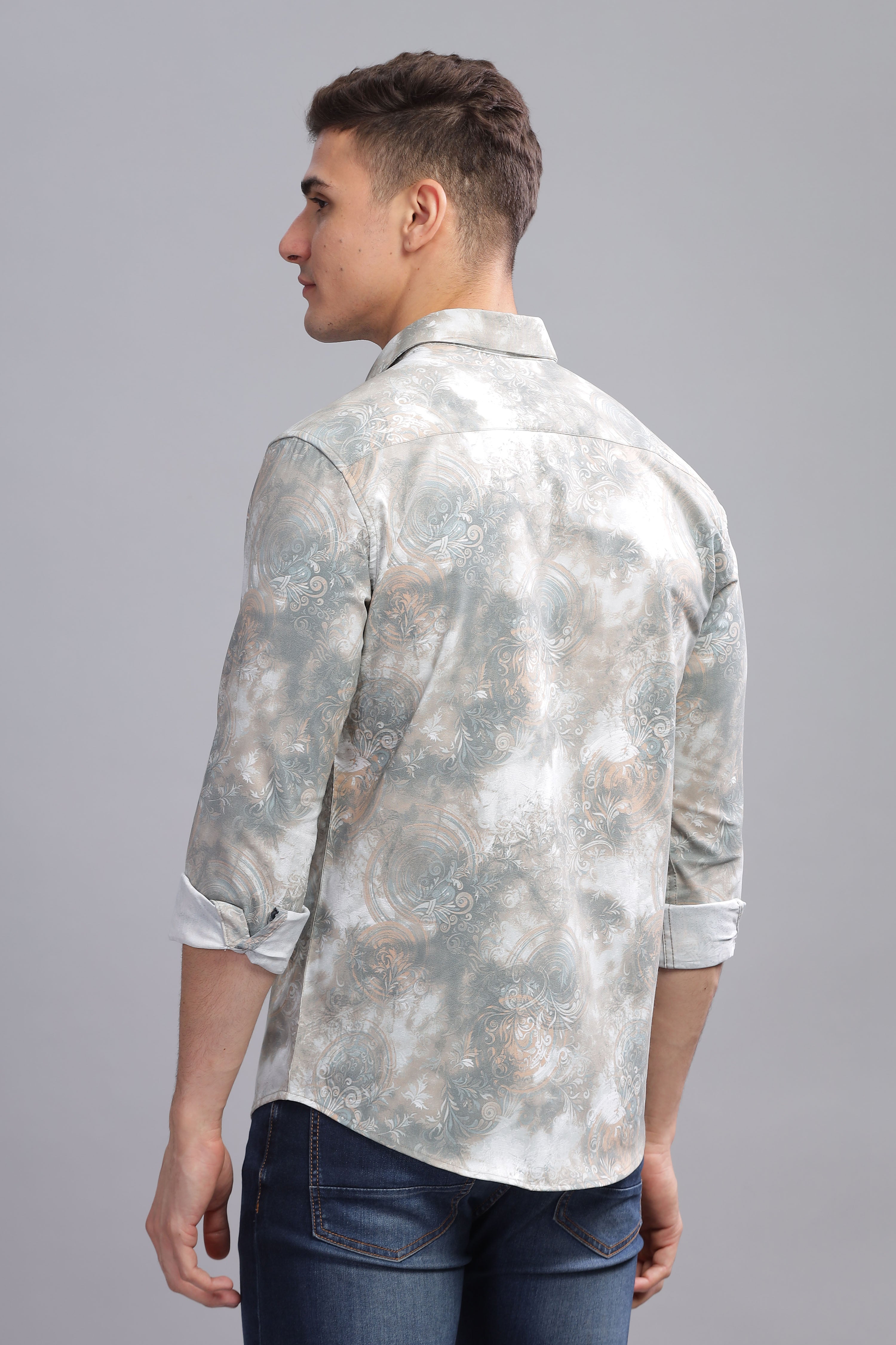 Etheral Slim Fit Printed Shirt