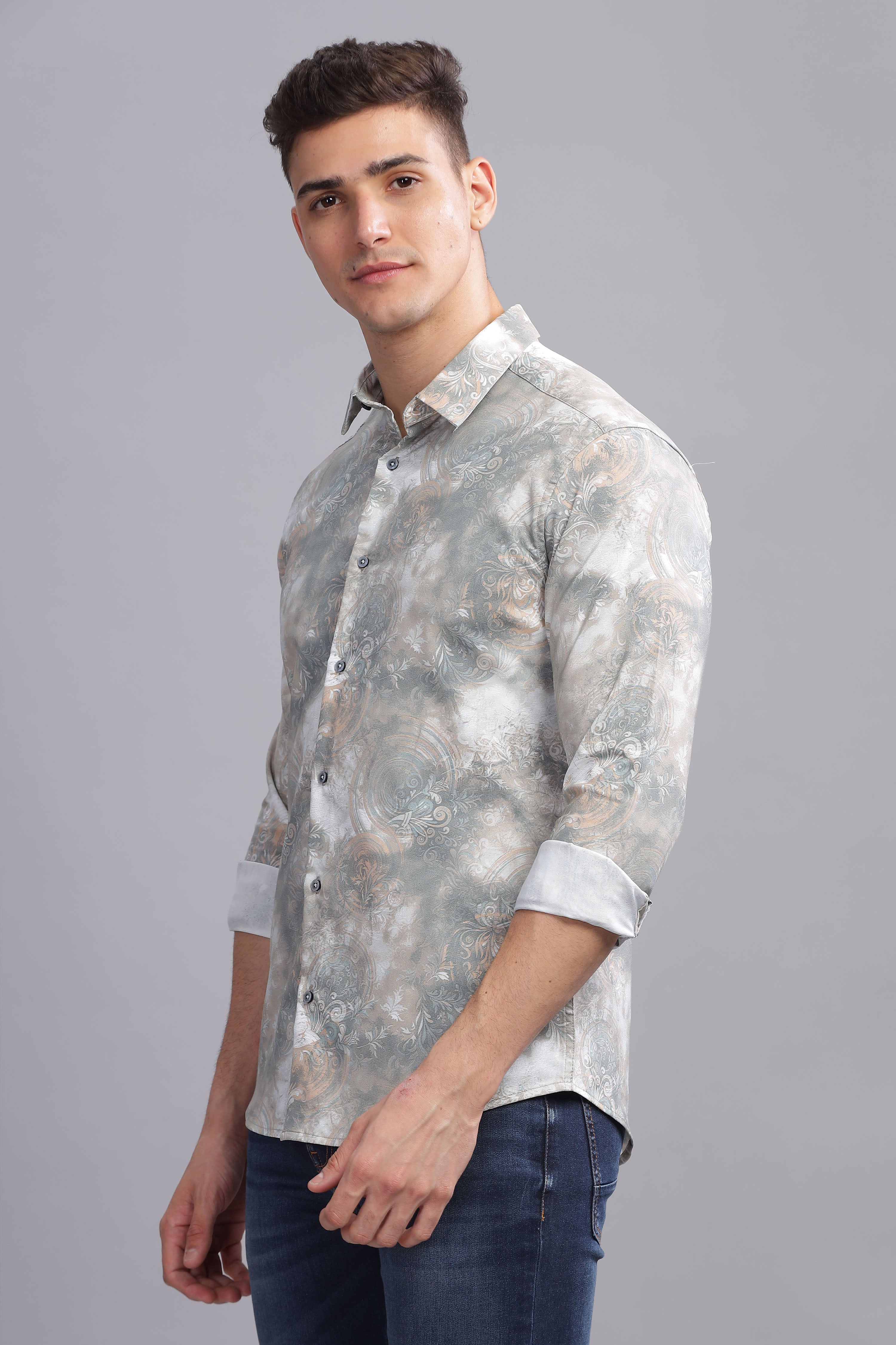 Etheral Slim Fit Printed Shirt