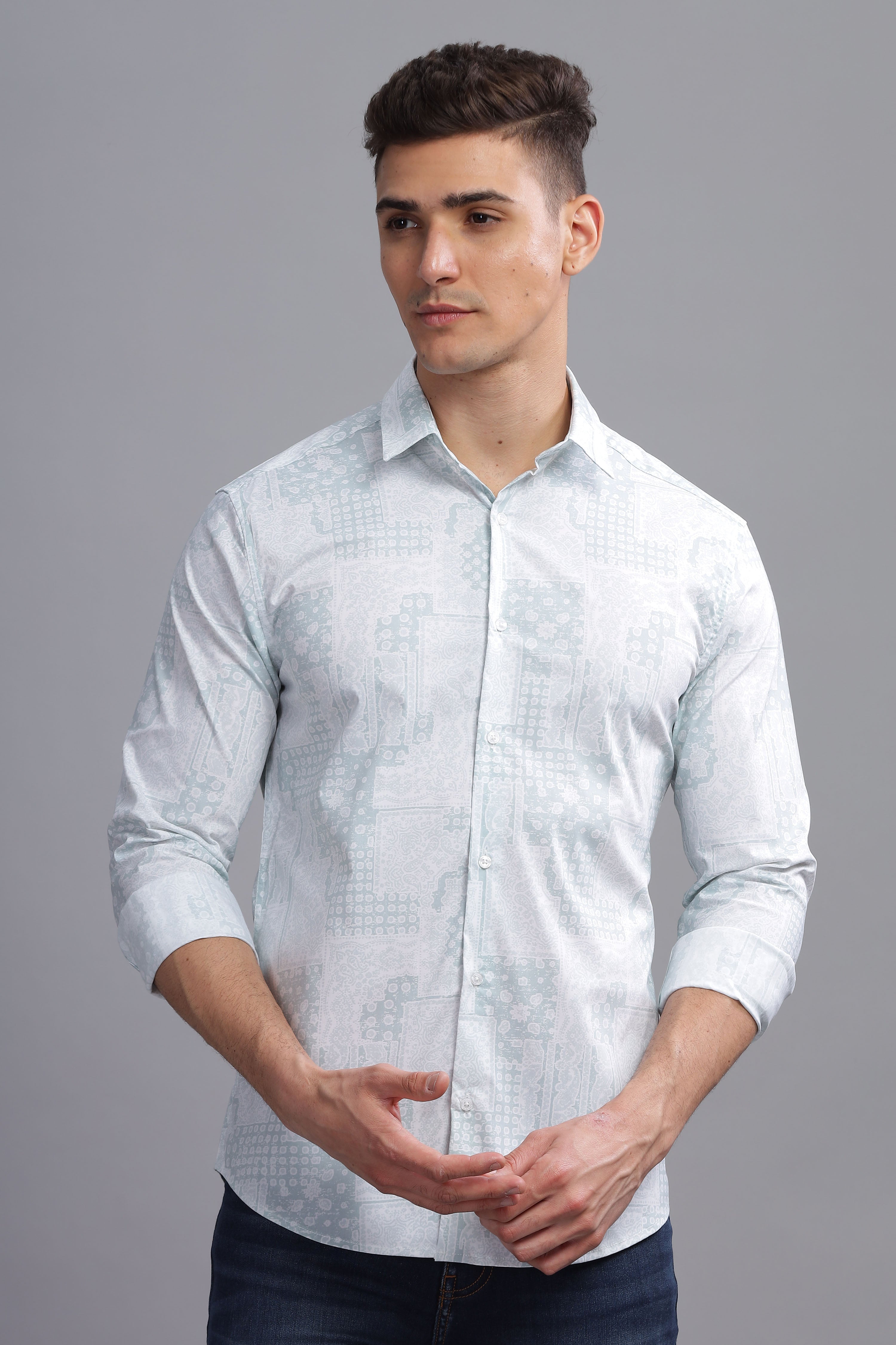 Mirage Abstract Print Full Sleeves Shirt