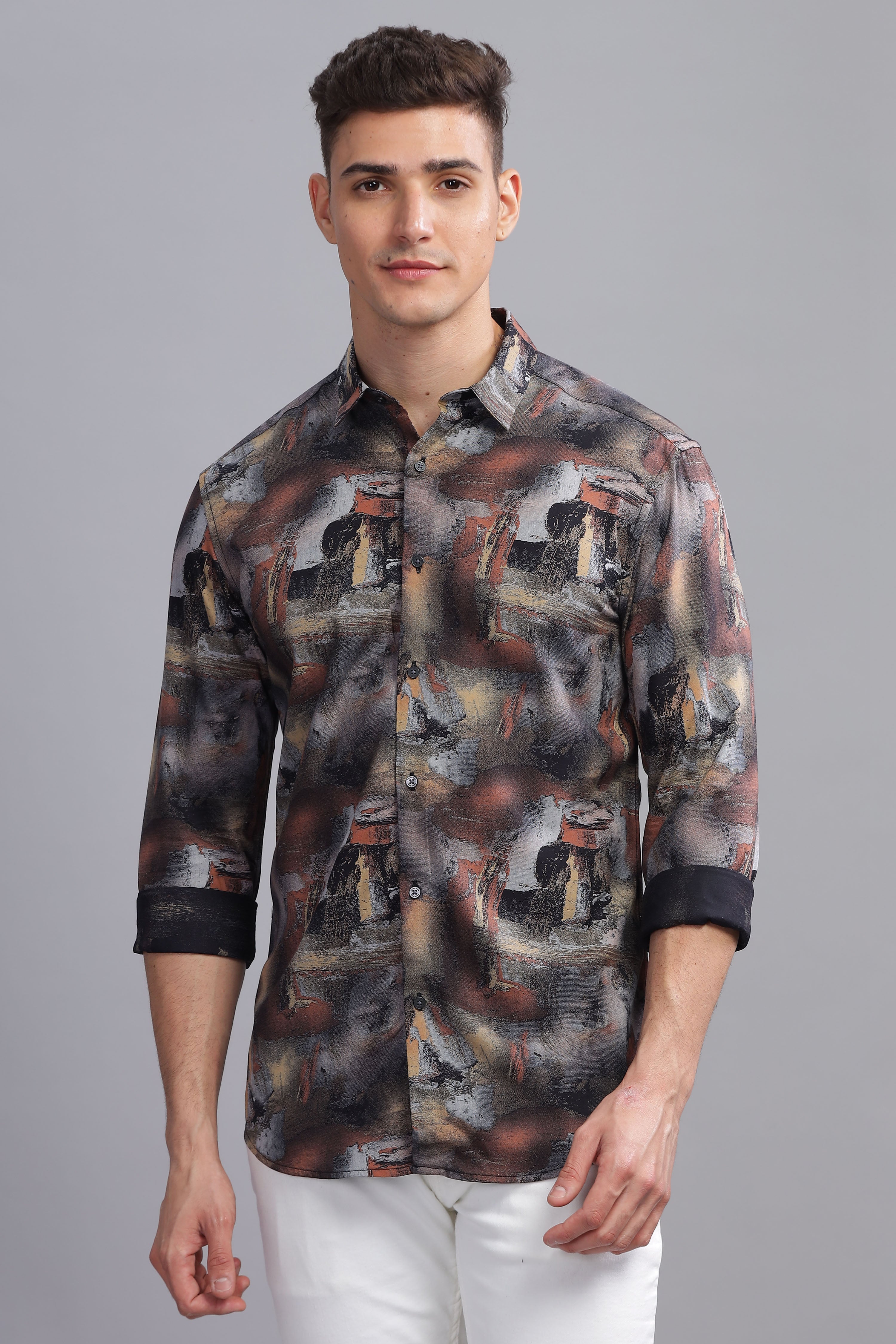 Kaliedo Abstract Printed Shirt