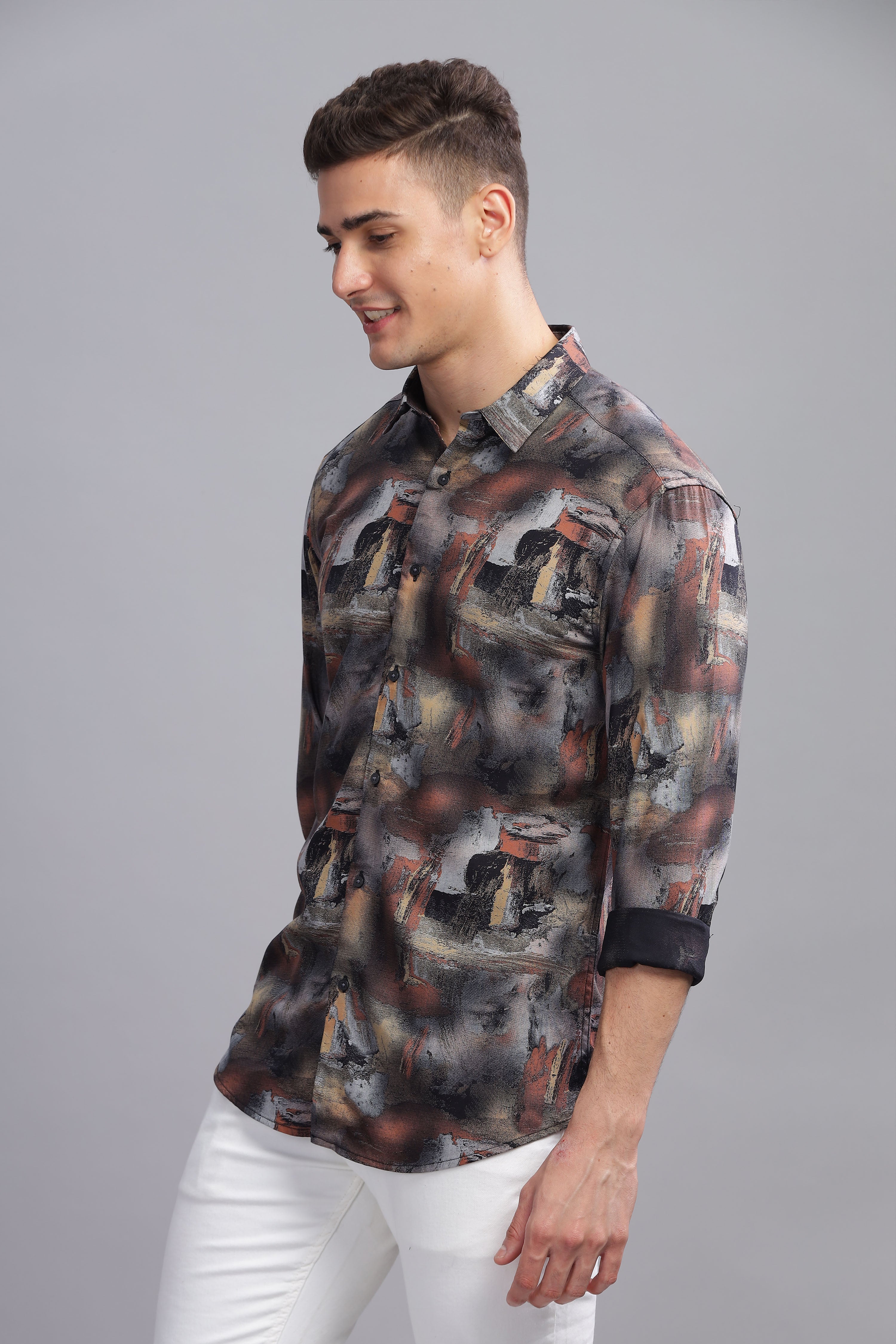 Kaliedo Abstract Printed Shirt