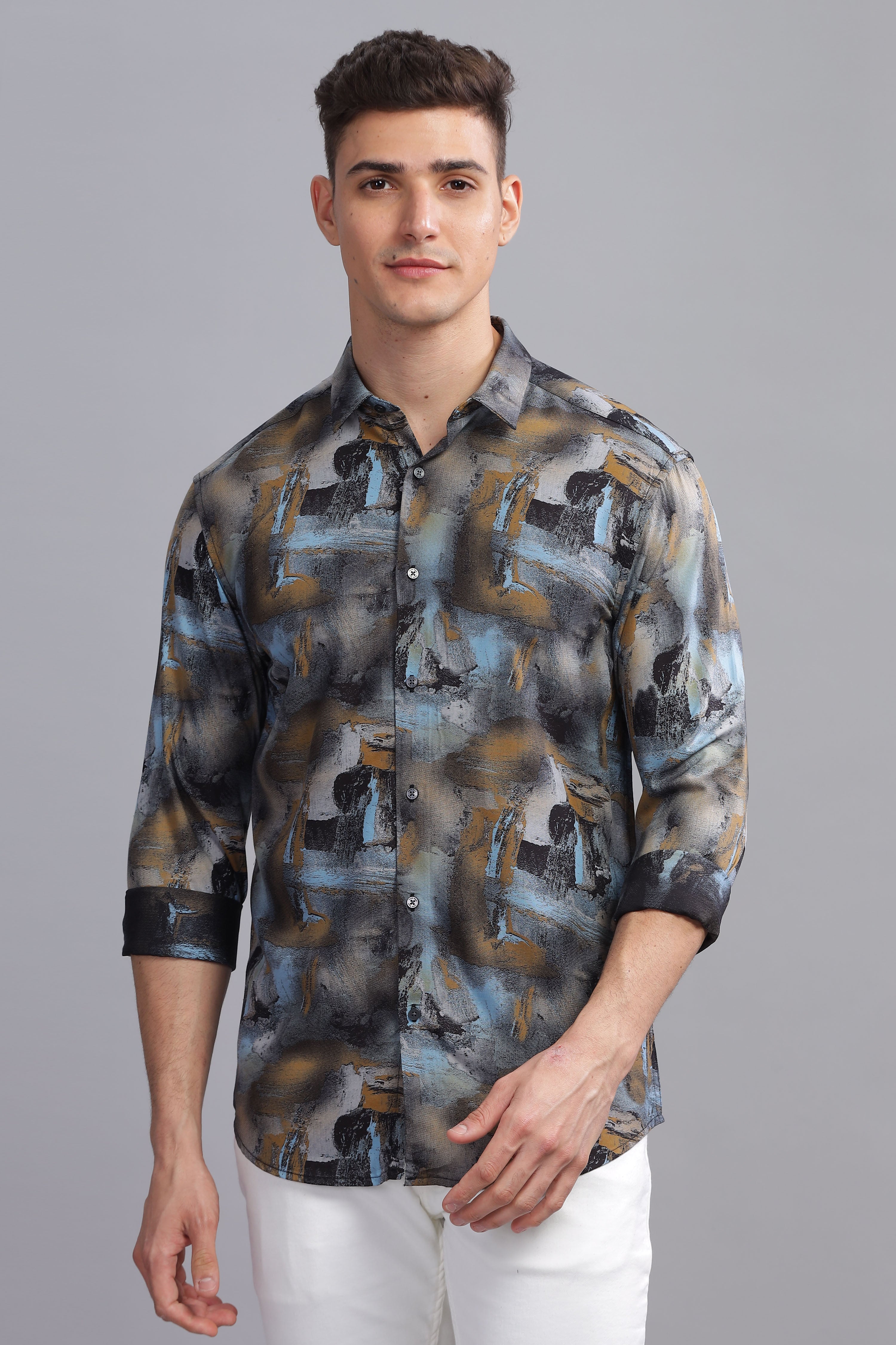 Galactic Abstract Printed Shirt