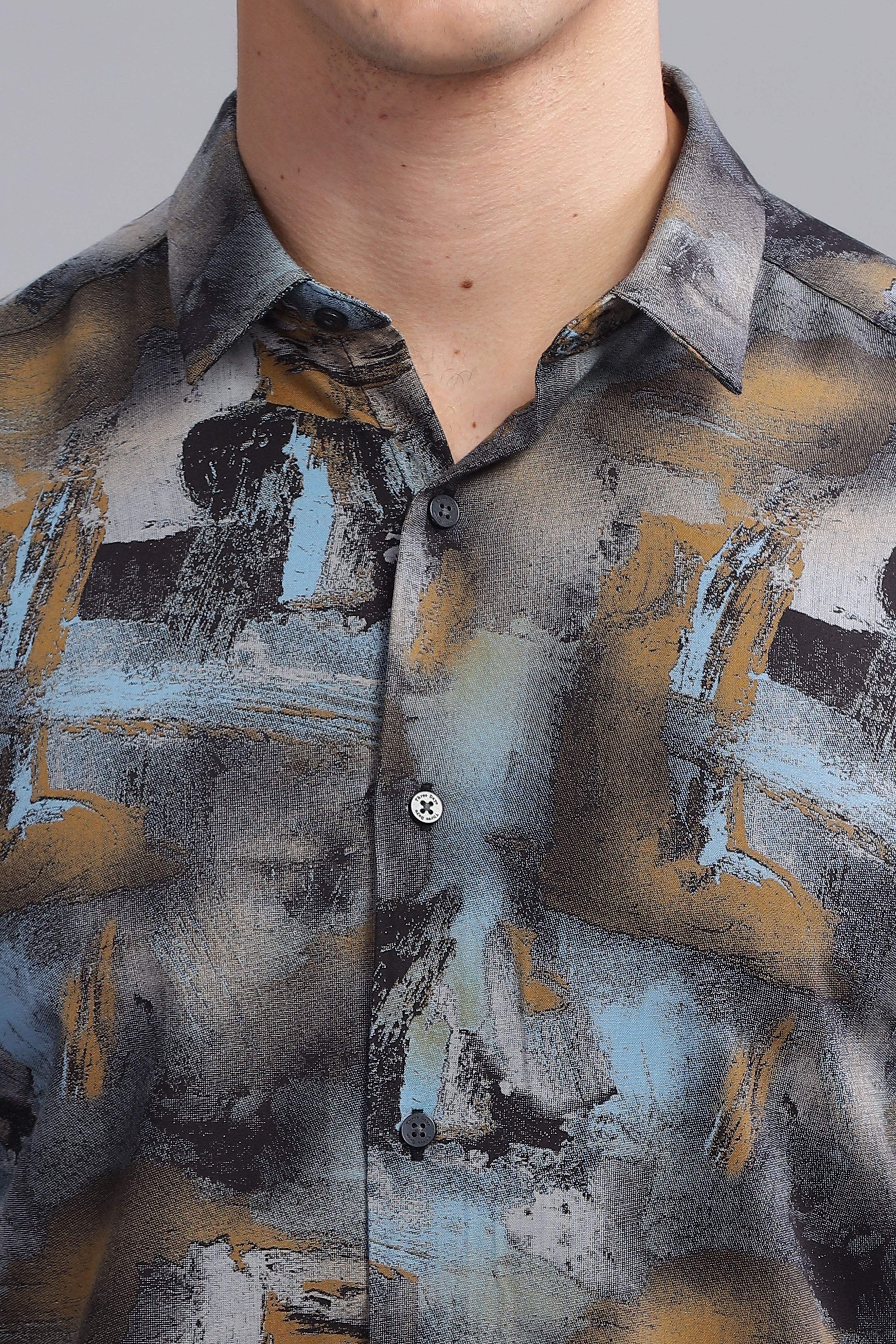 Galactic Abstract Printed Shirt