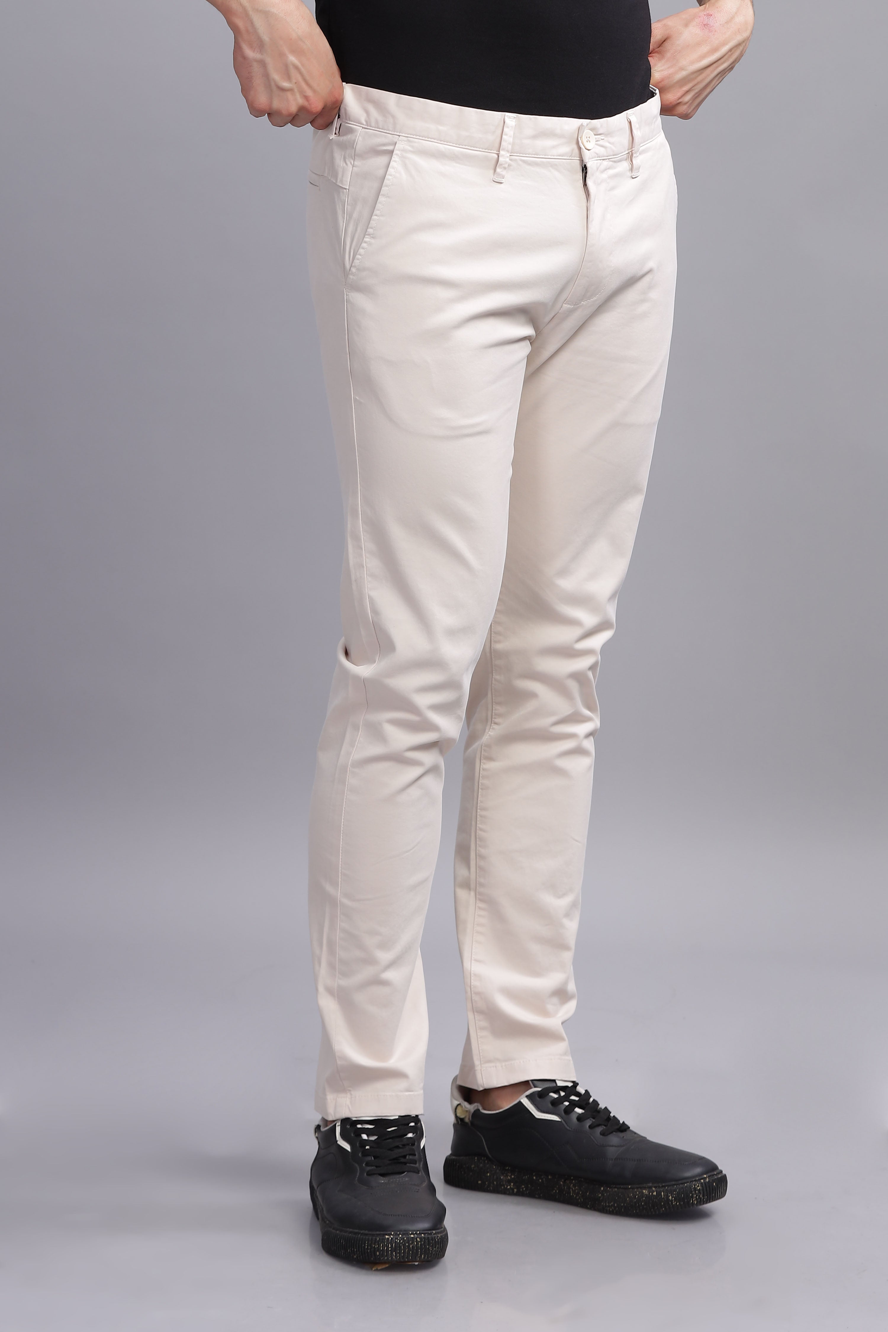 CityStride Beige Cotton Chinos