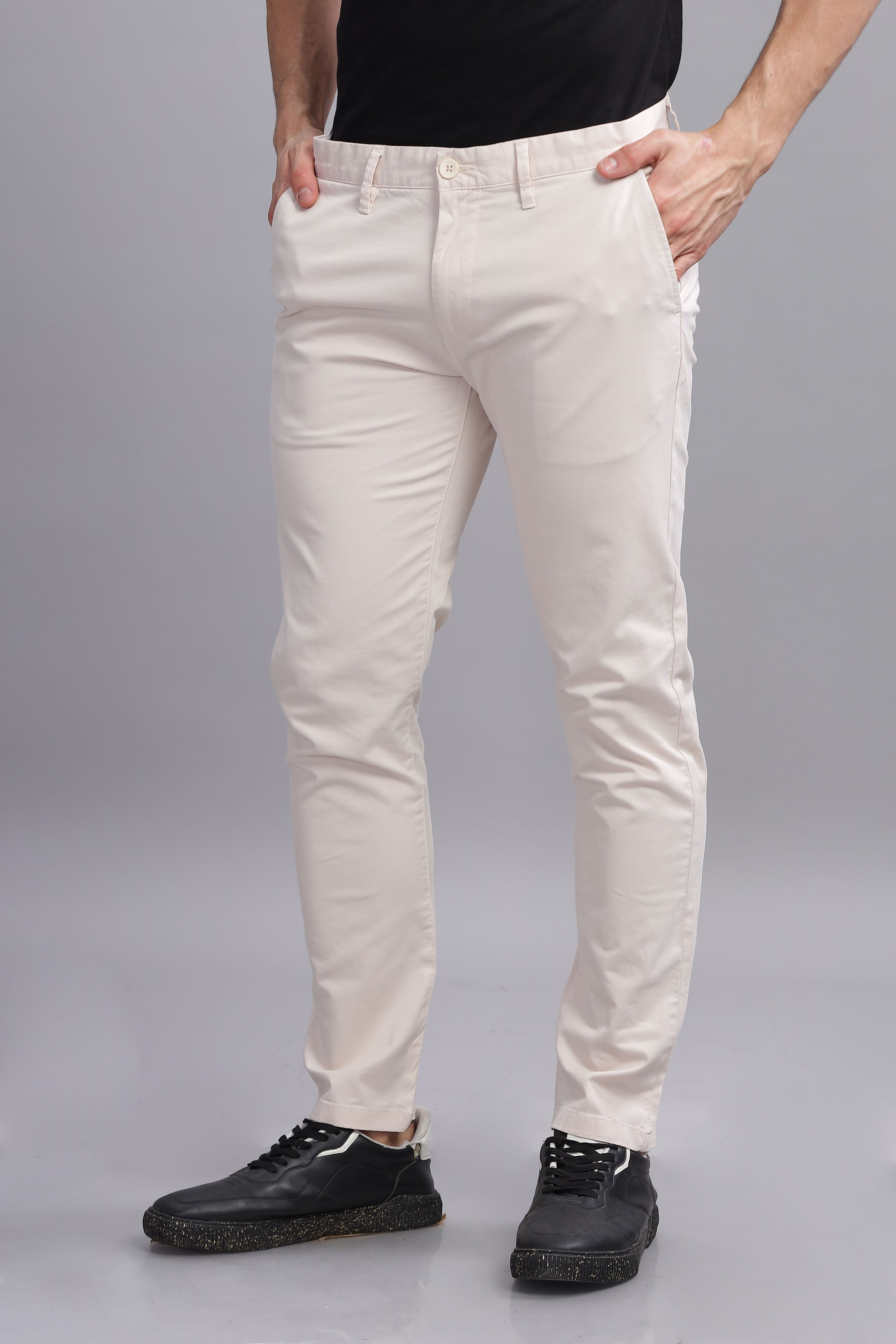 CityStride Beige Cotton Chinos