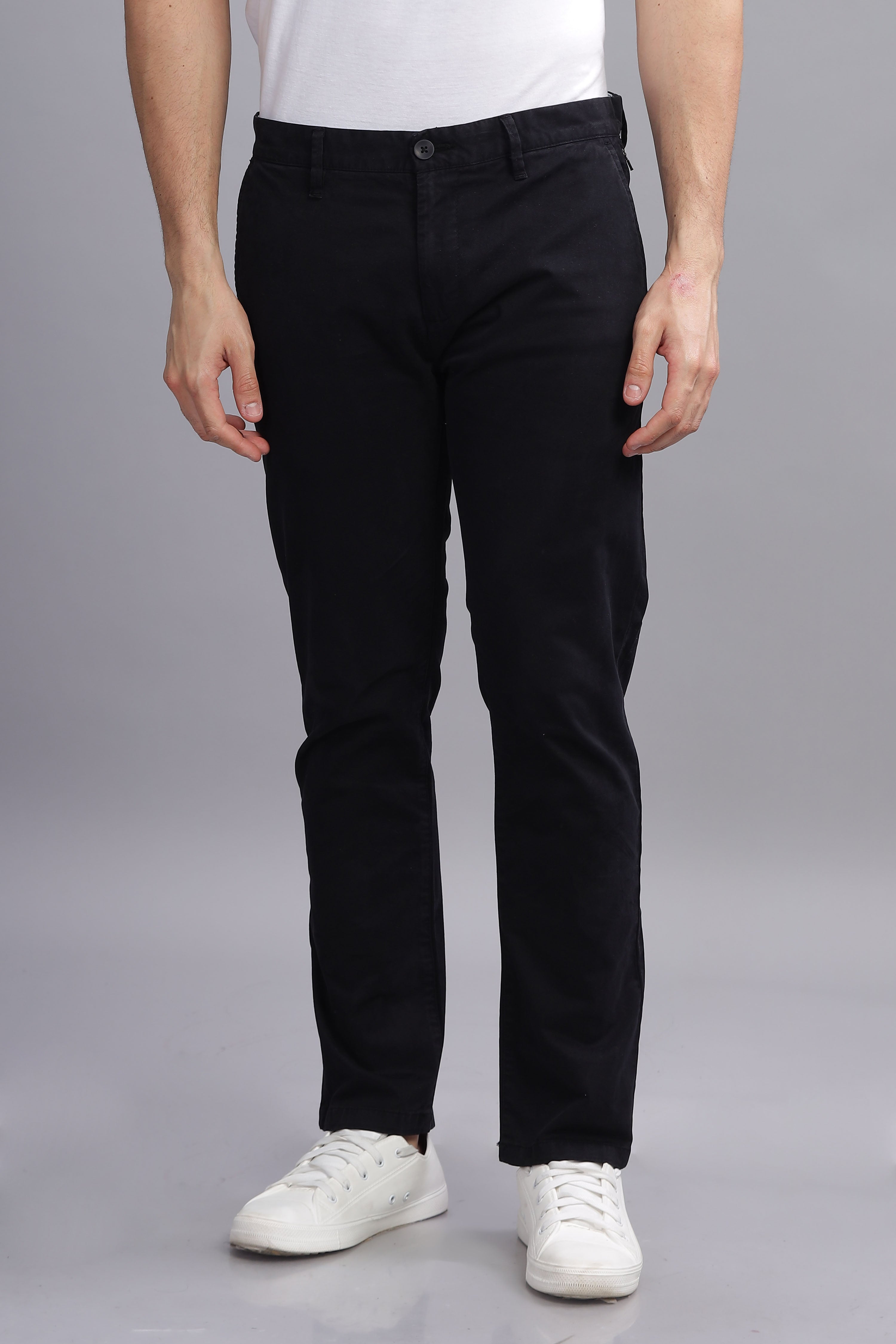 CityStride Dark Grey Cotton Chinos