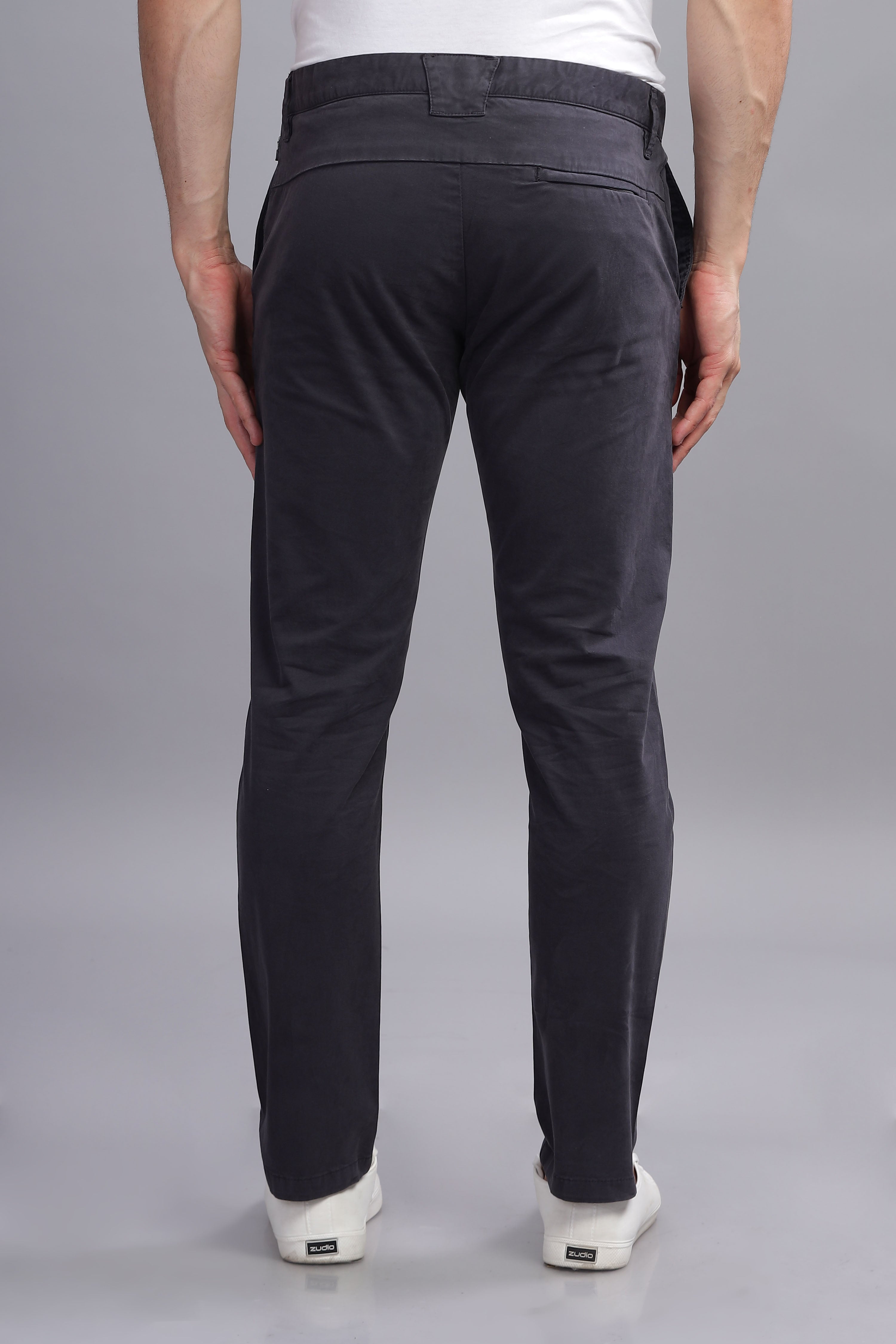 CityStride Dark Grey Cotton Chinos