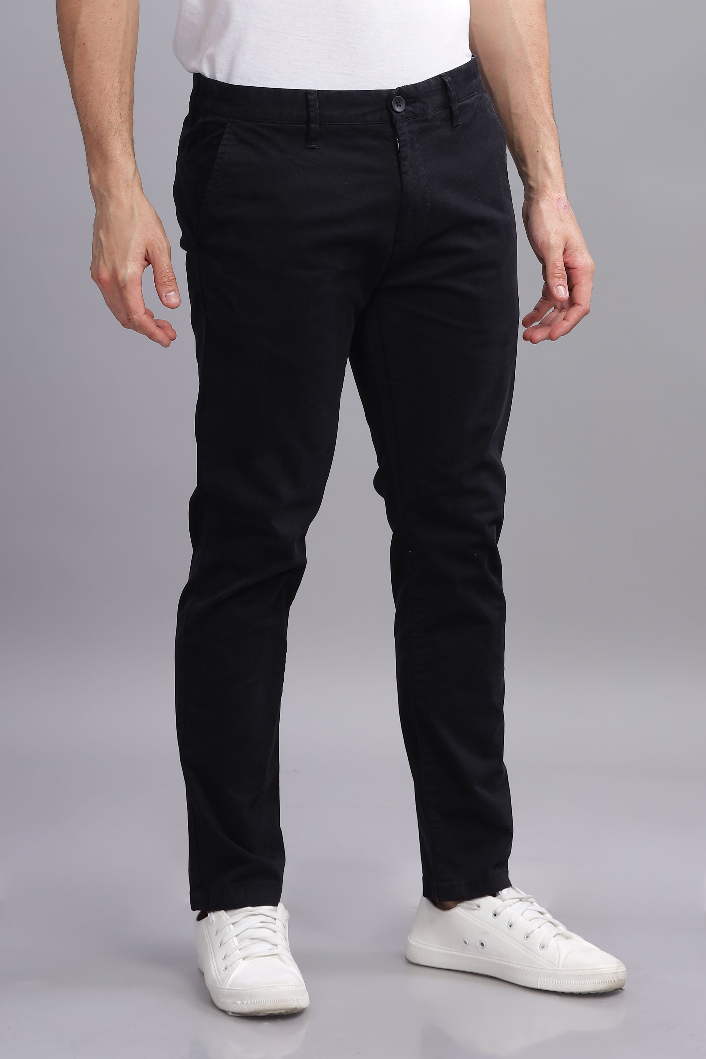 CityStride Dark Grey Cotton Chinos