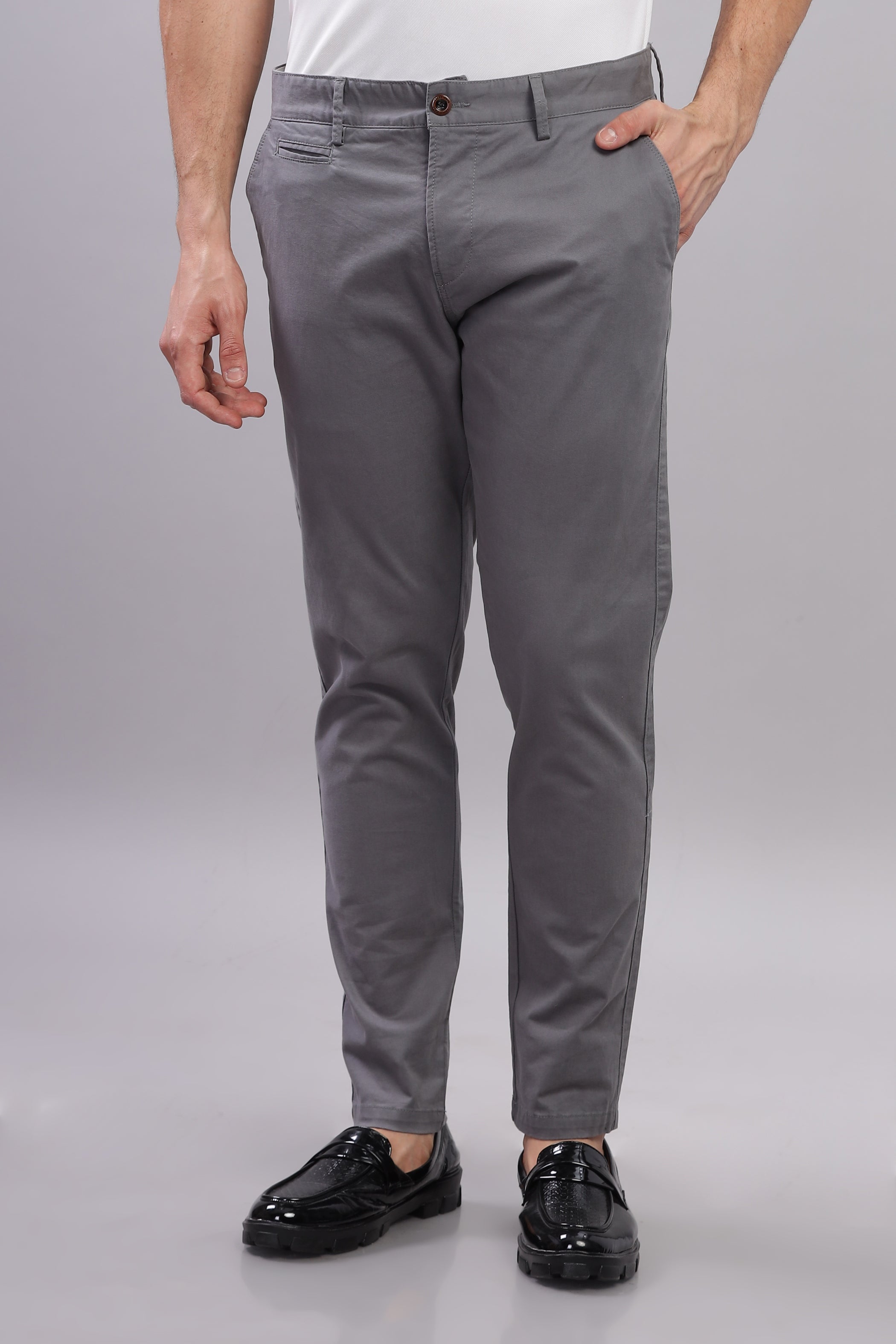 Grey Metro Mod Chino Pants