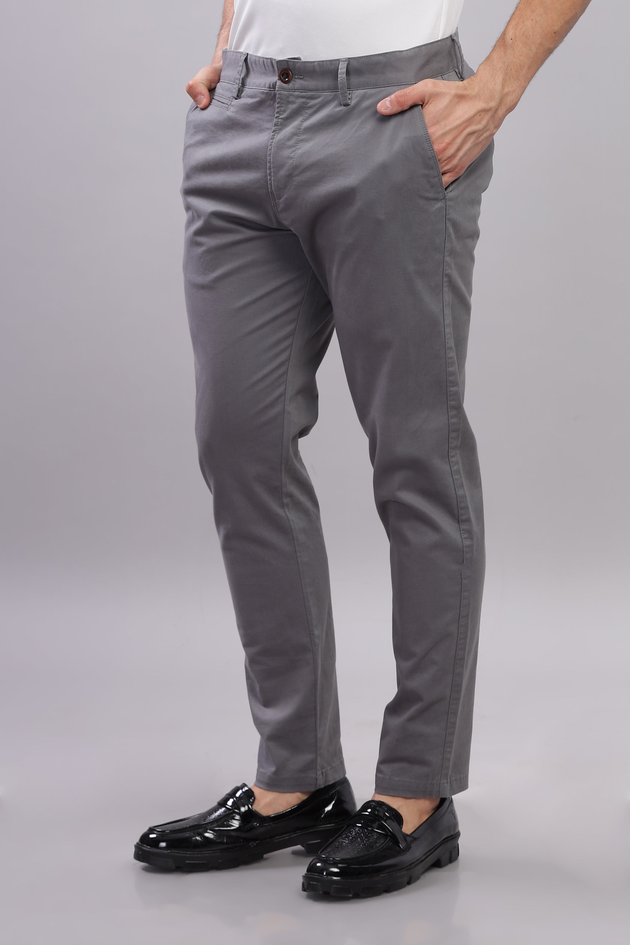 Grey Metro Mod Chino Pants