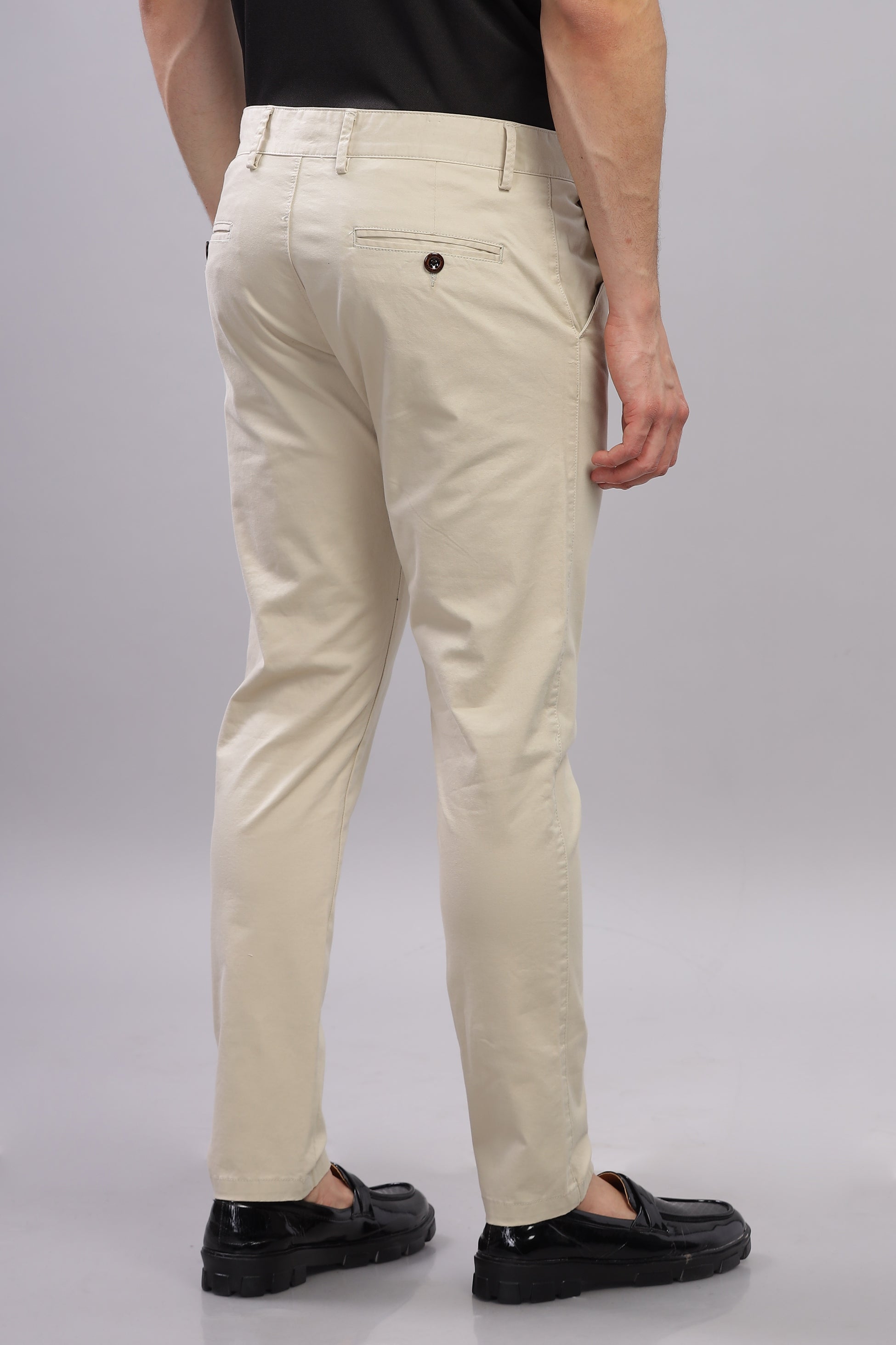 Beige Metro Mod Chino Pants