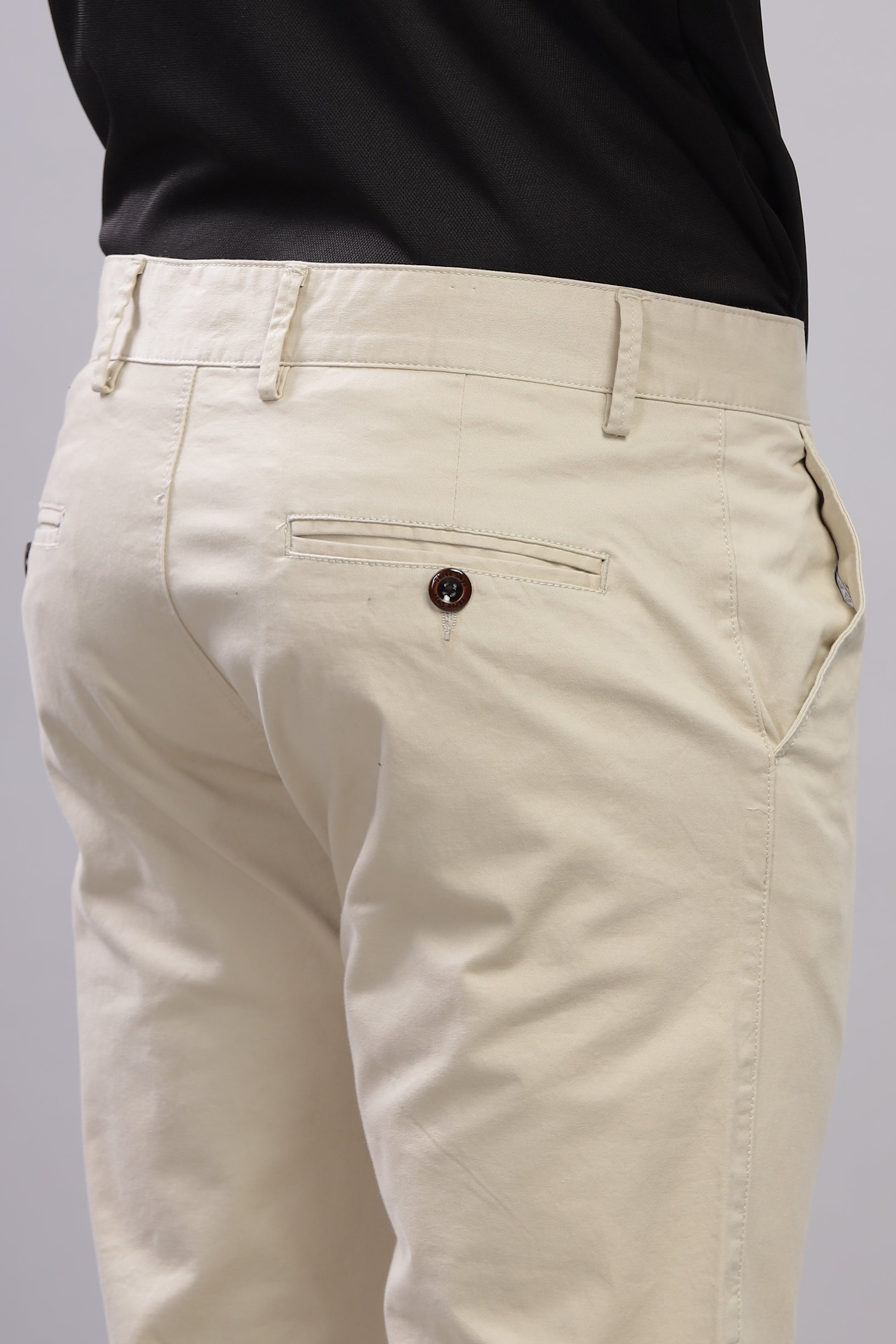 Beige Metro Mod Chino Pants