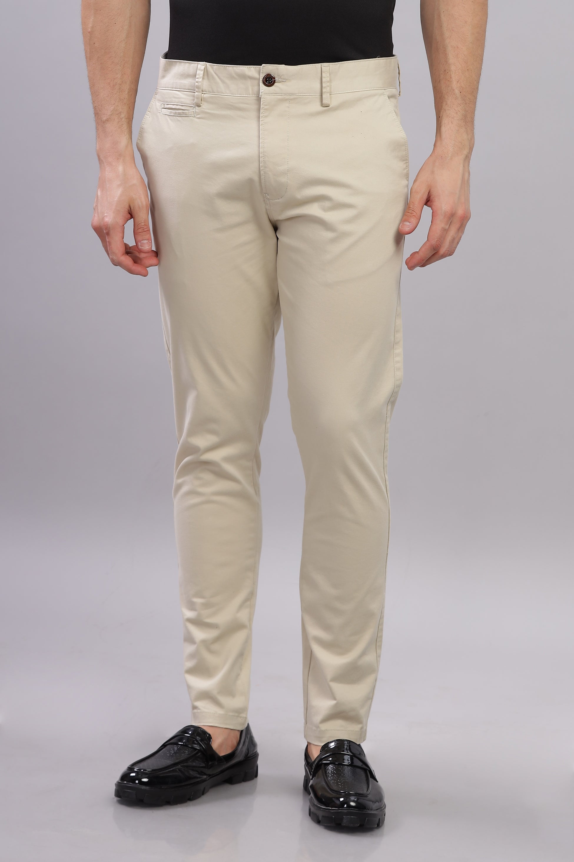 Beige Metro Mod Chino Pants