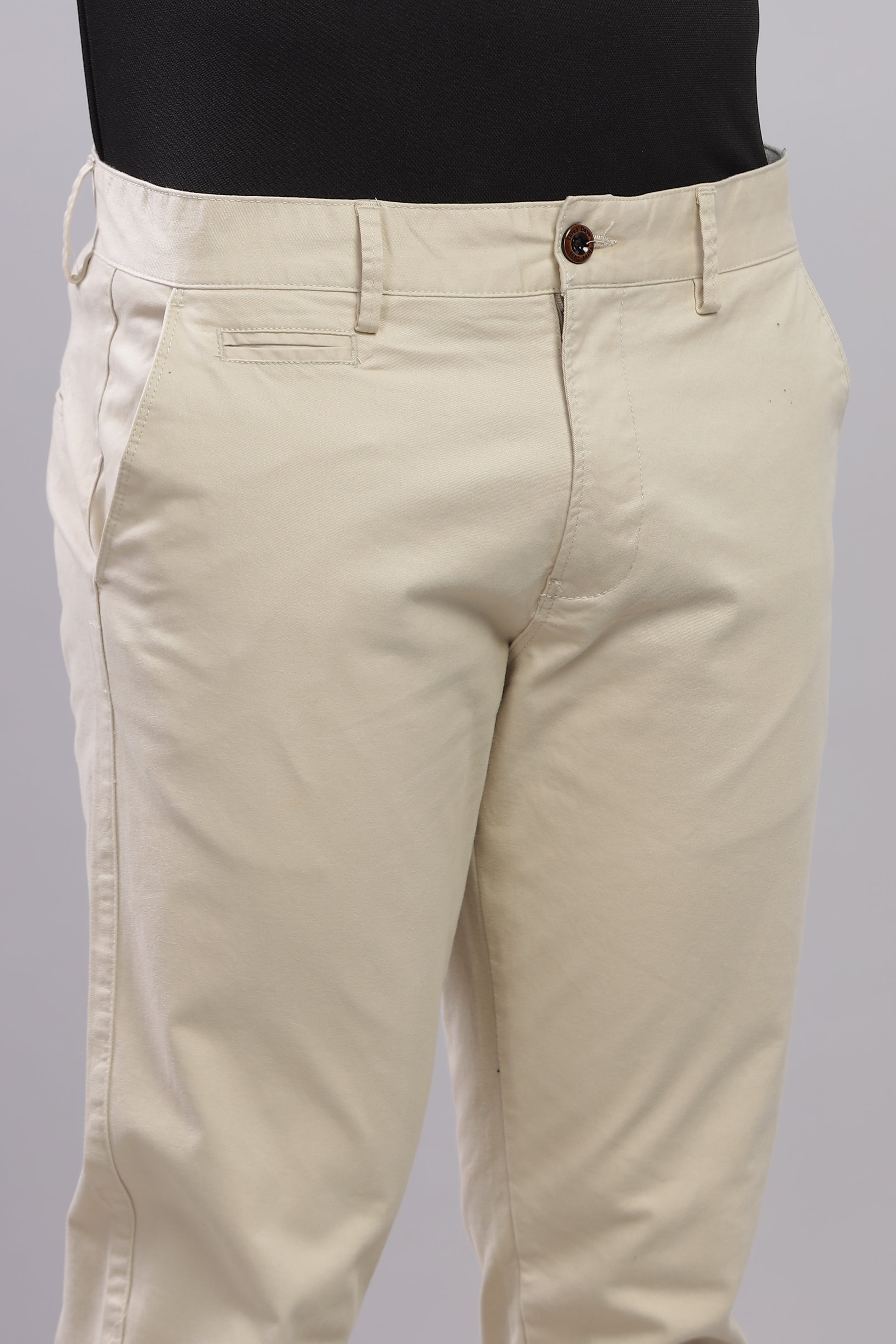 Beige Metro Mod Chino Pants