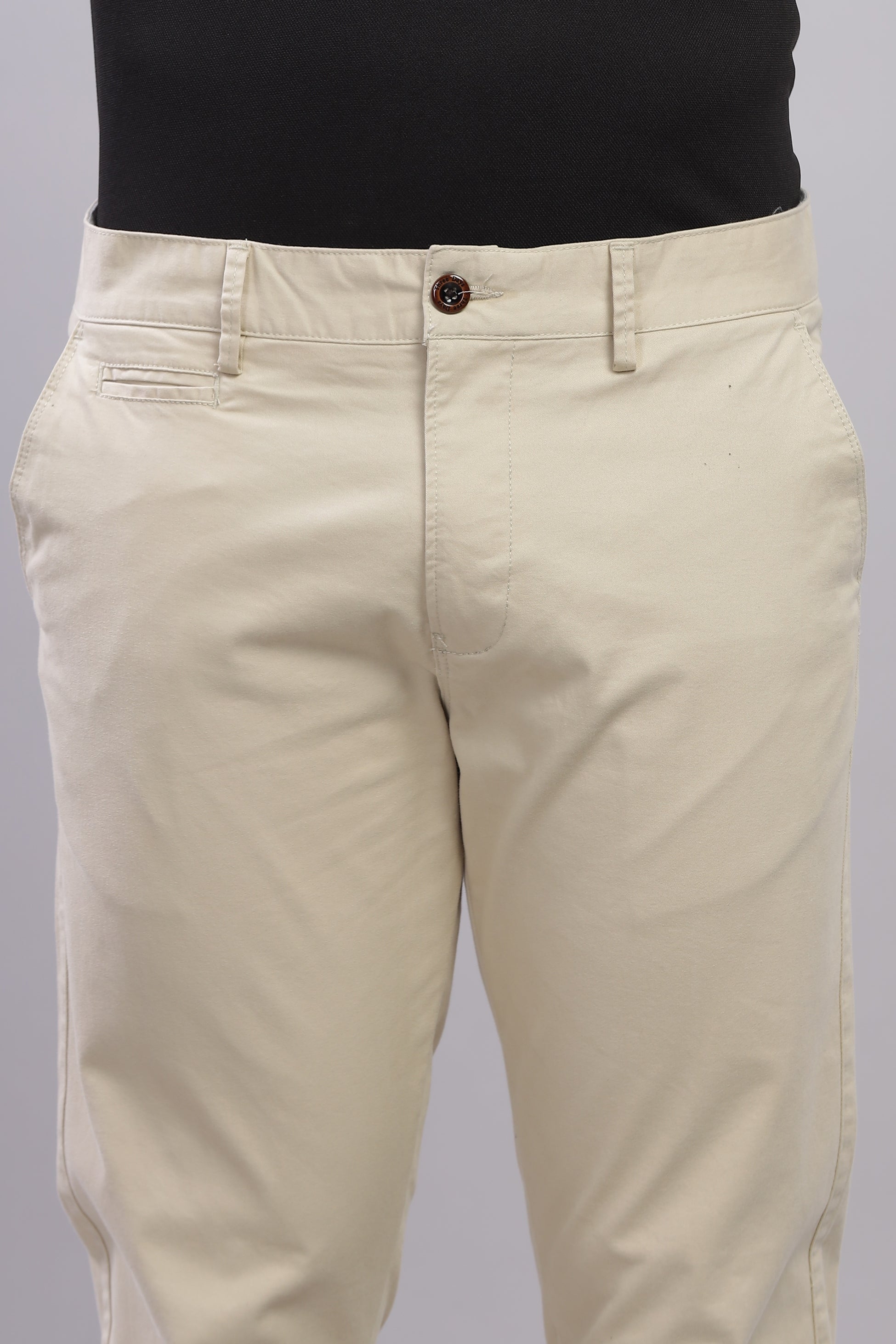 Beige Metro Mod Chino Pants