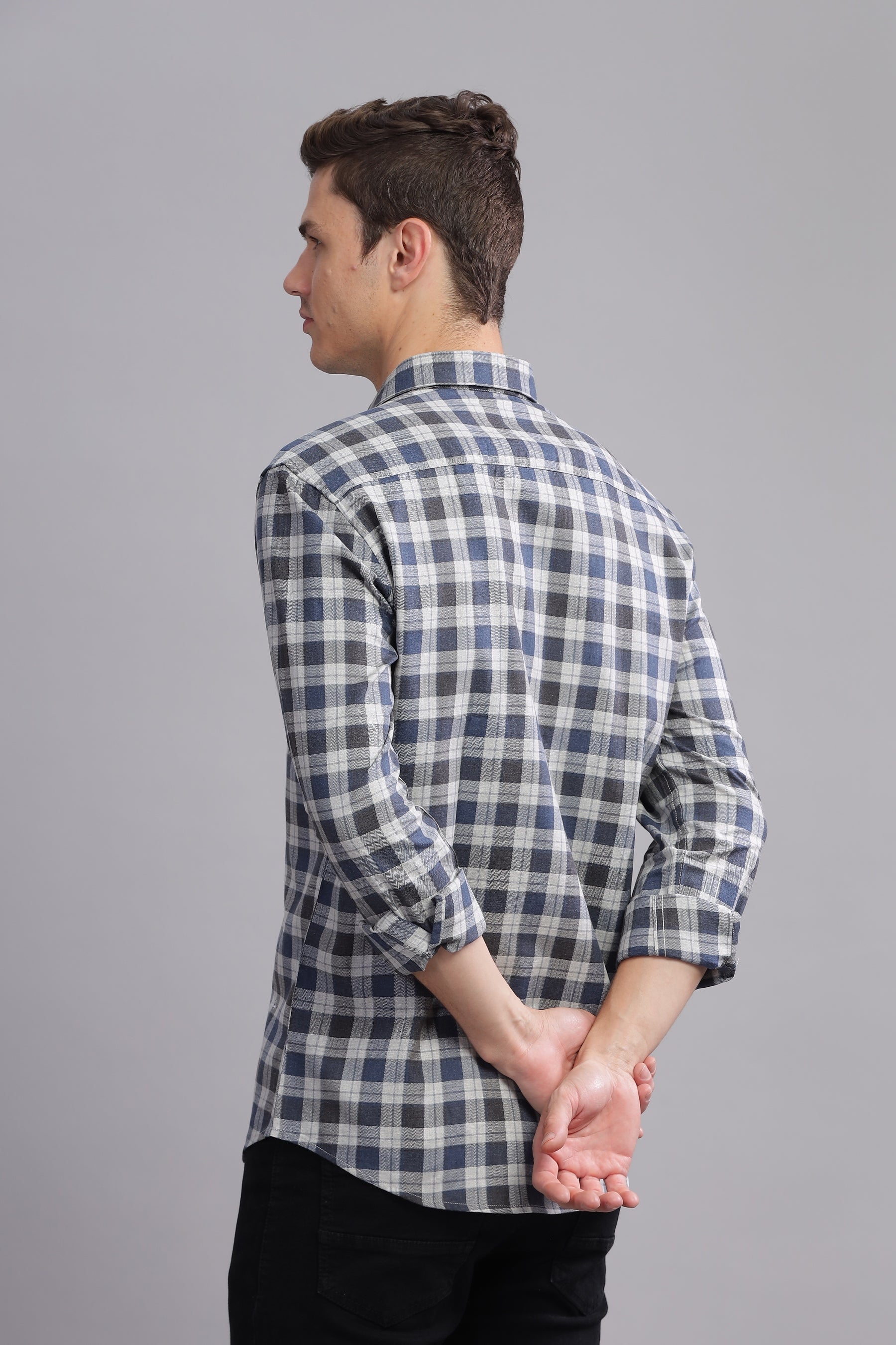 Metro Check Structured Check Shirt