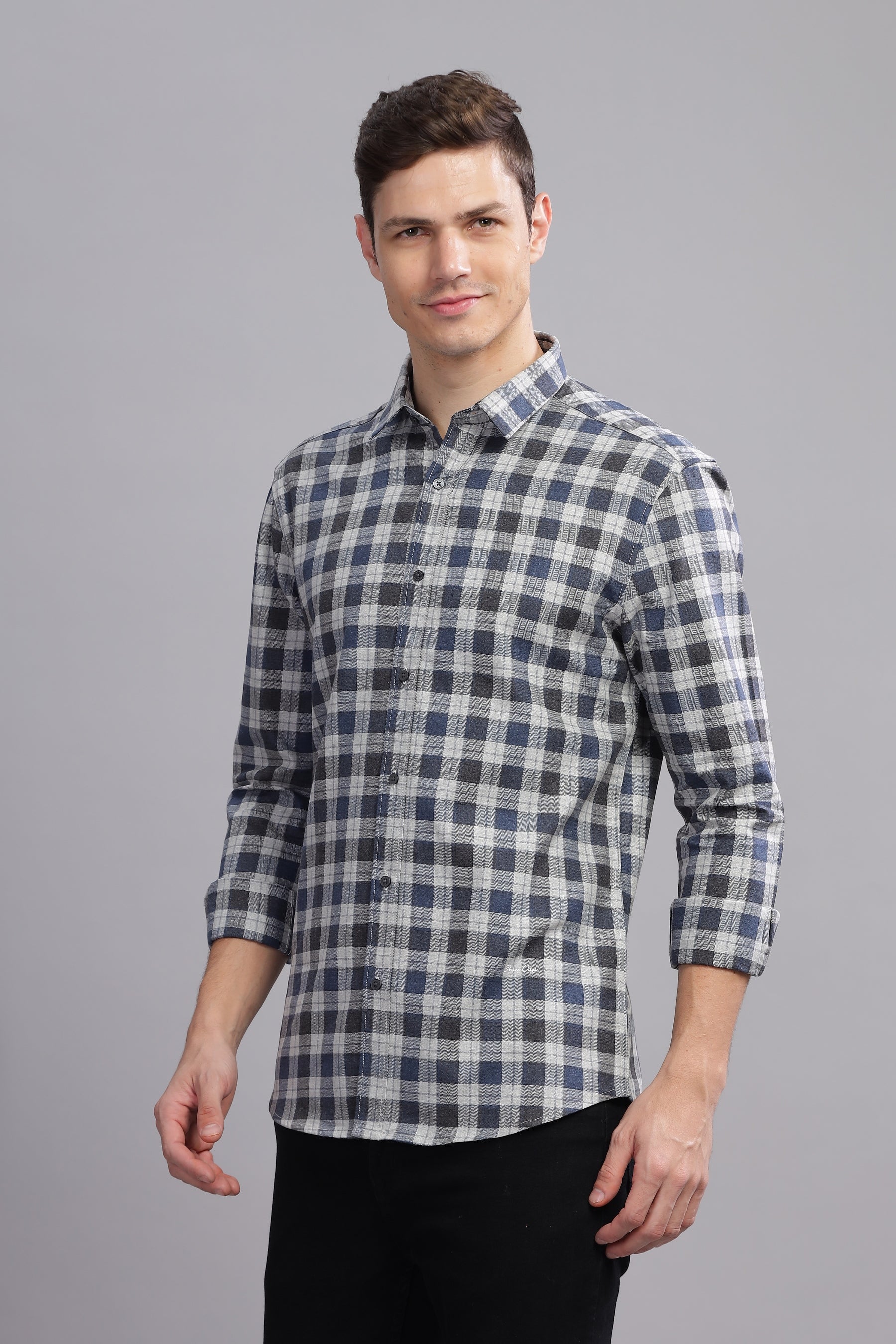 Metro Check Structured Check Shirt