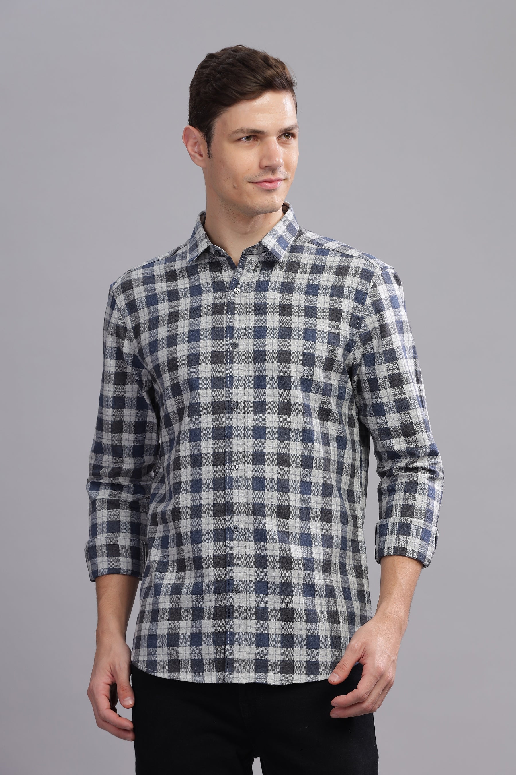 Metro Check Structured Check Shirt