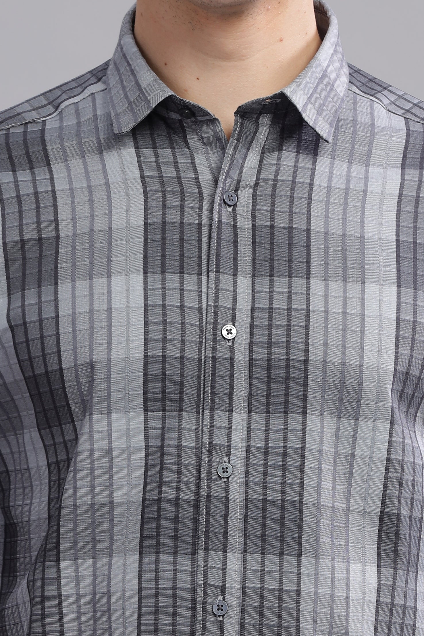 Grid craft Checkered Long Sleeve Shirt