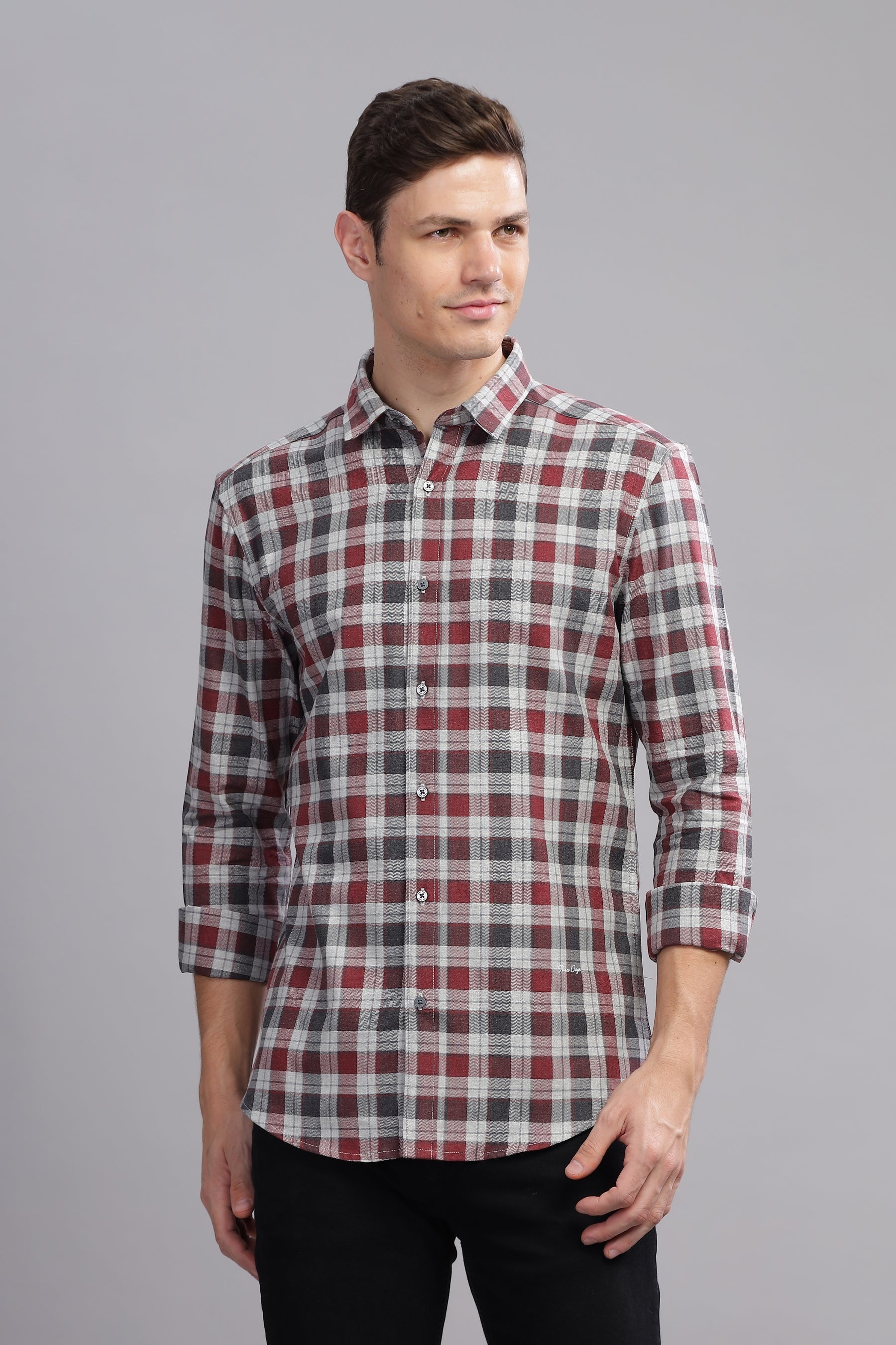 Urban Paid Structured Check Shirt