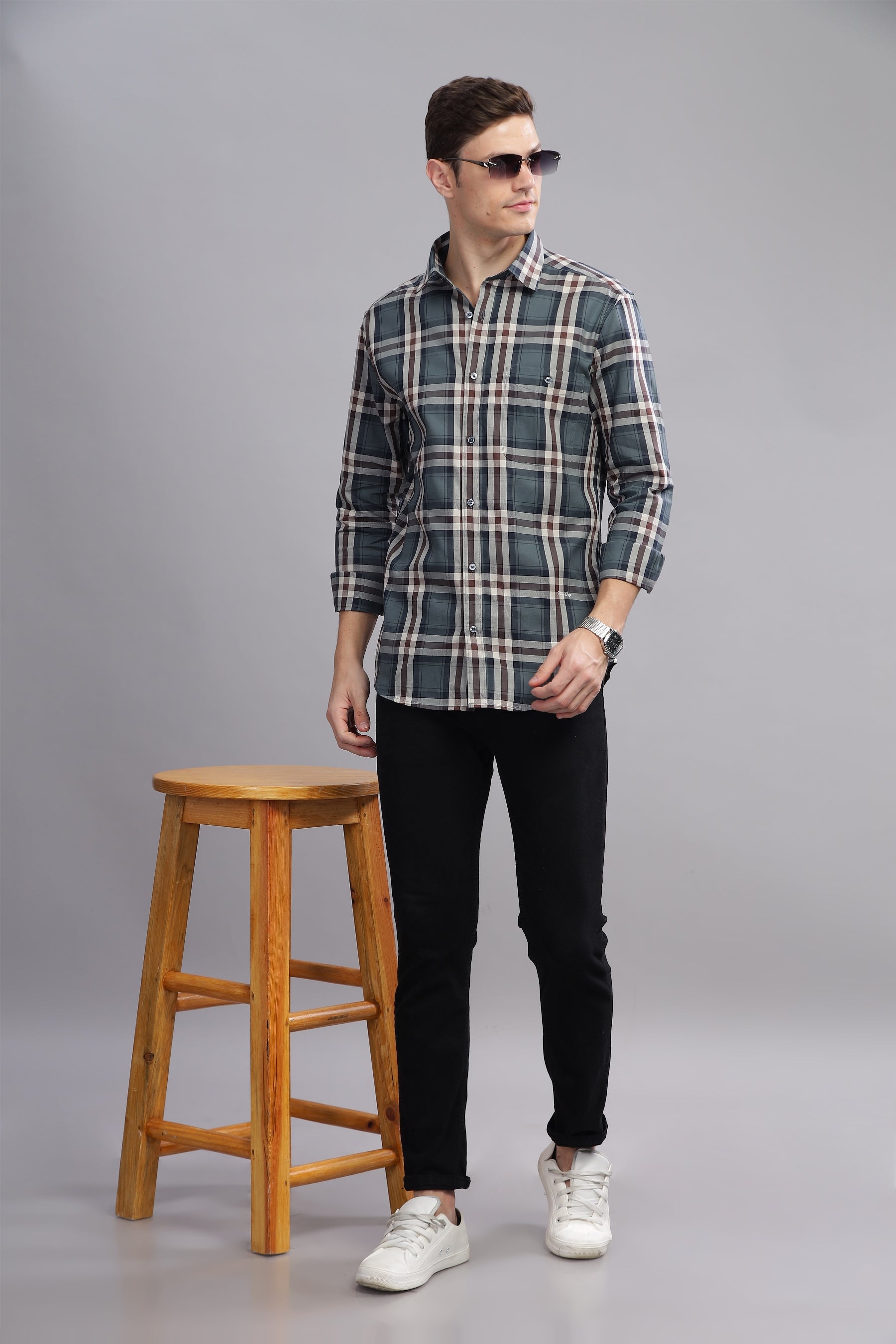 Modish Checkered Long Sleeve Shirt