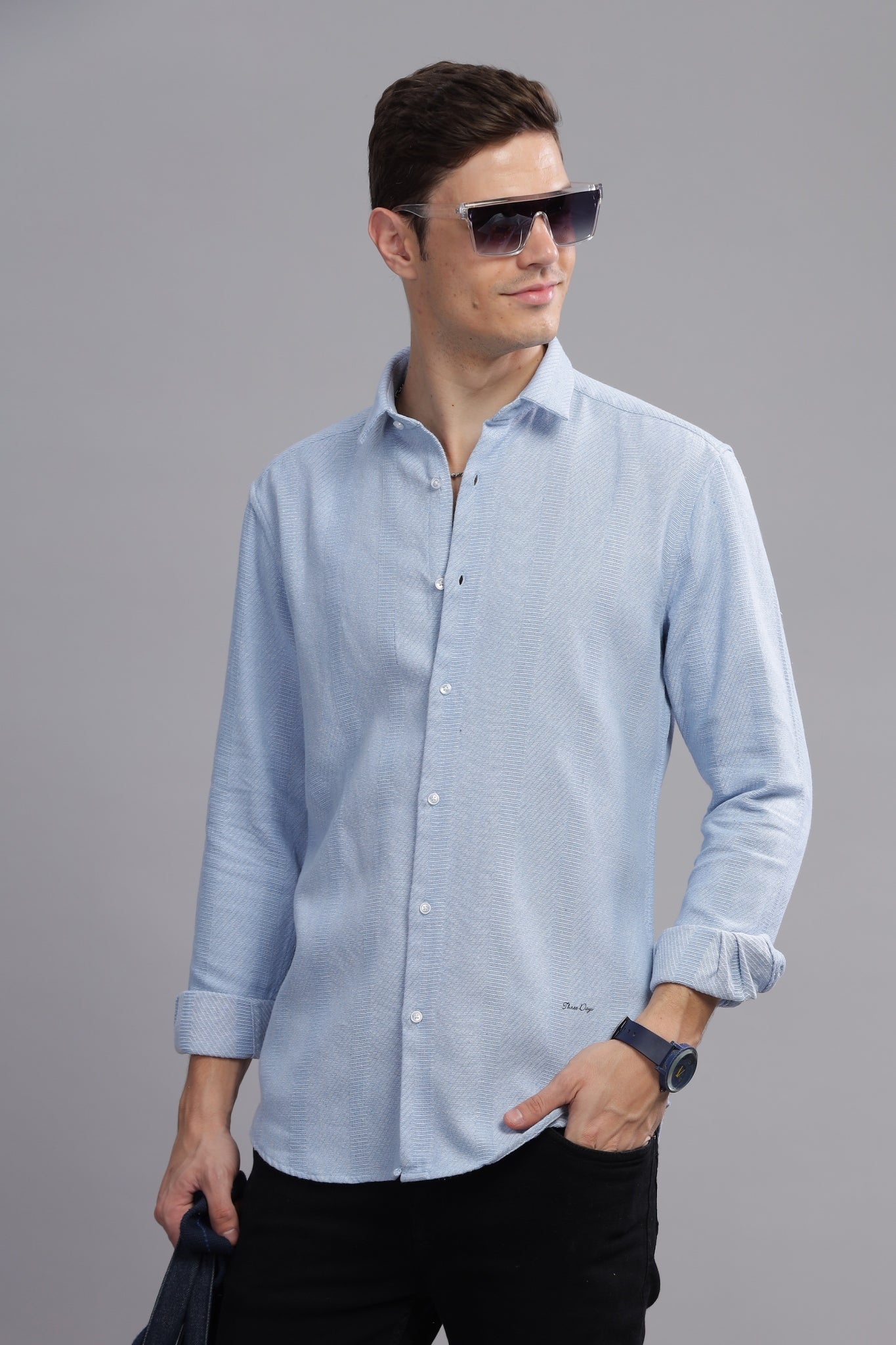 Loom Luxe Textured Blended Shirt