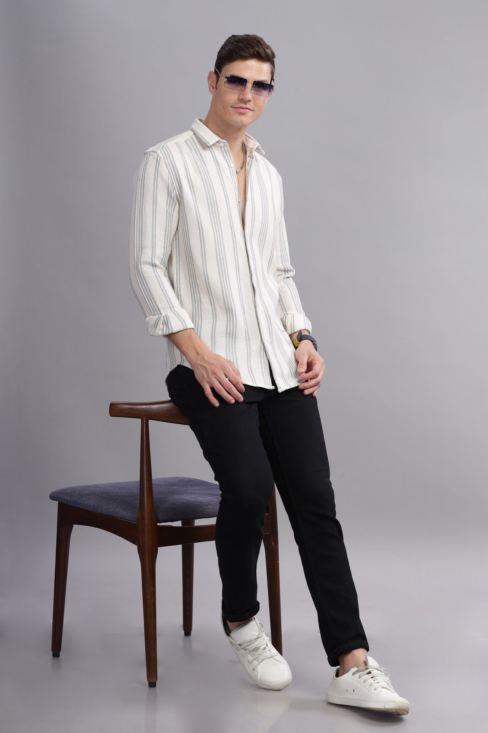 Plush Pick Textured Blended Shirt