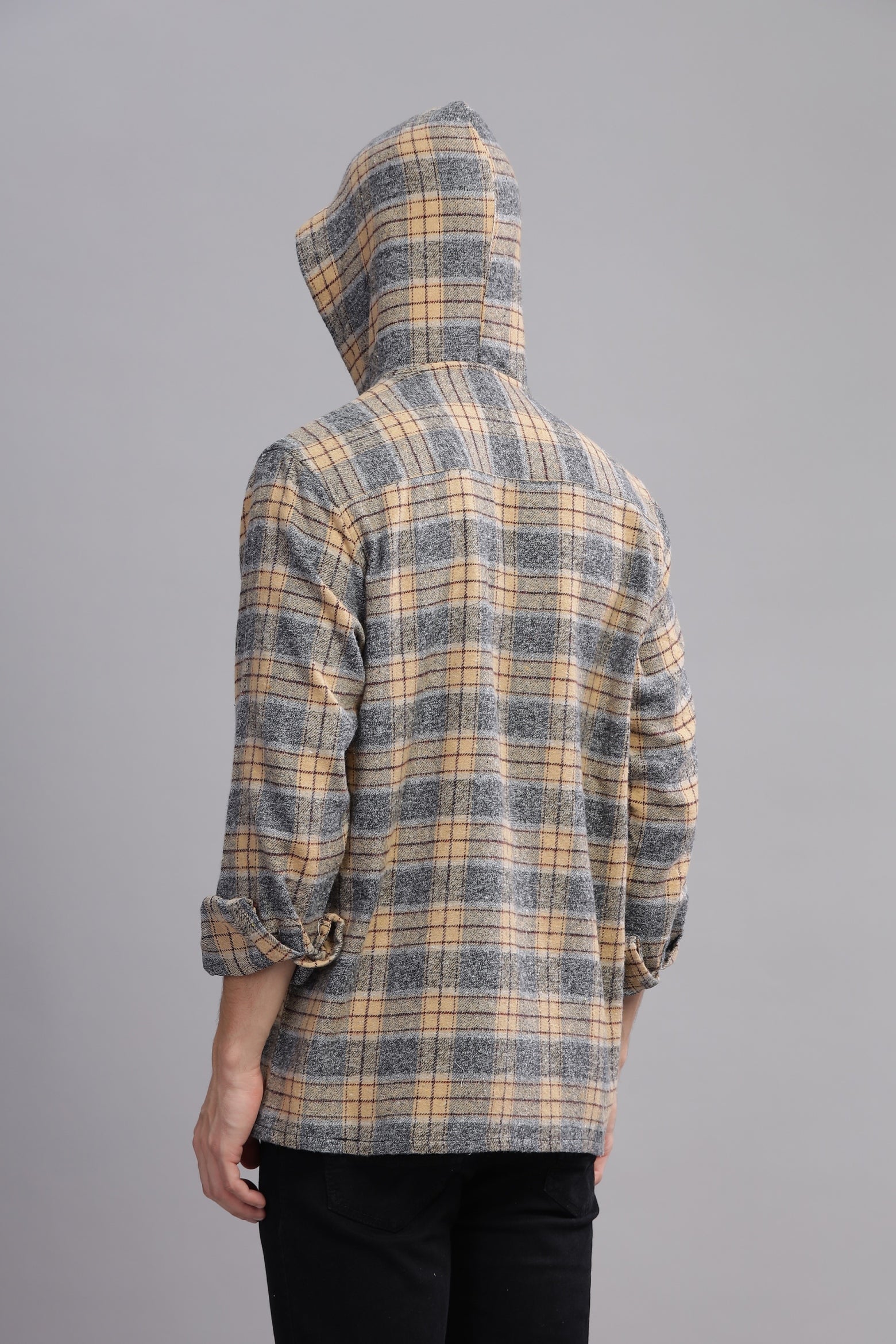 Dapper Brushed Paid Hoody Shirt