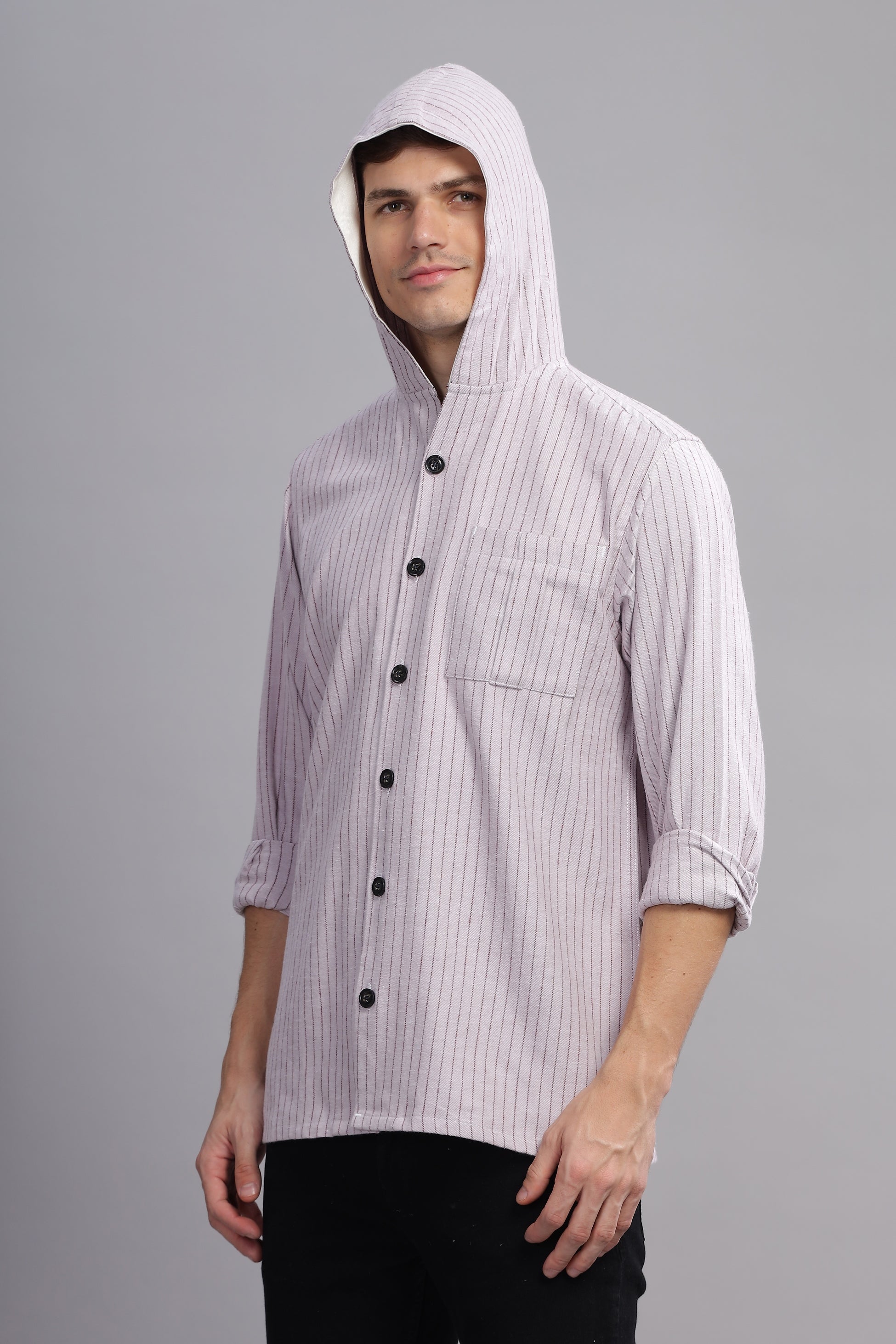 Strato Brushed Paid Hoody Shirt