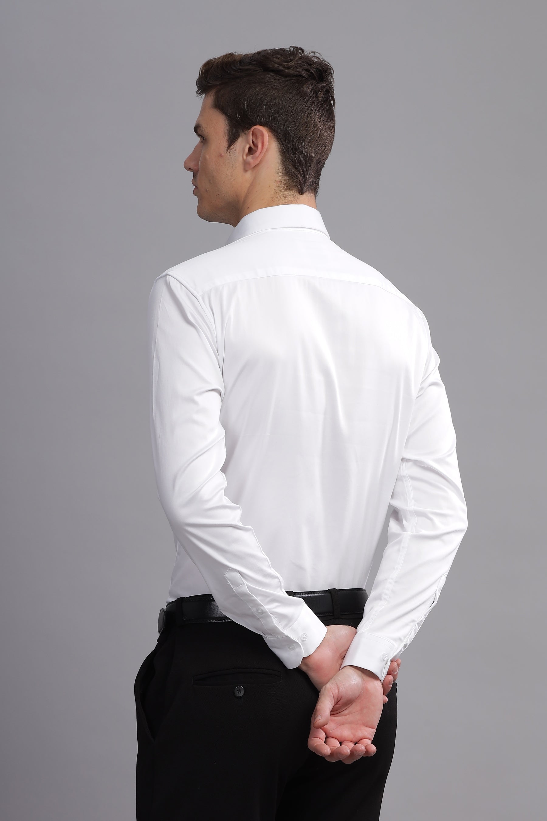 Luxe Loom Solid Long Sleeves Shirt