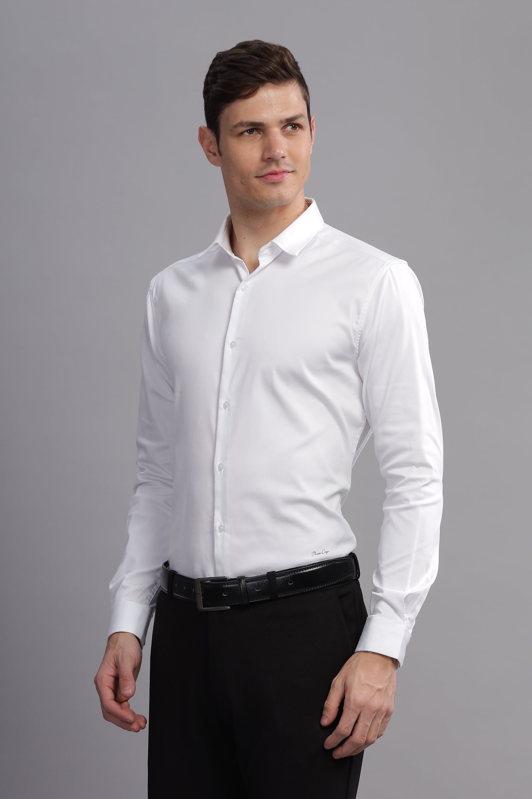 Luxe Loom Solid Long Sleeves Shirt