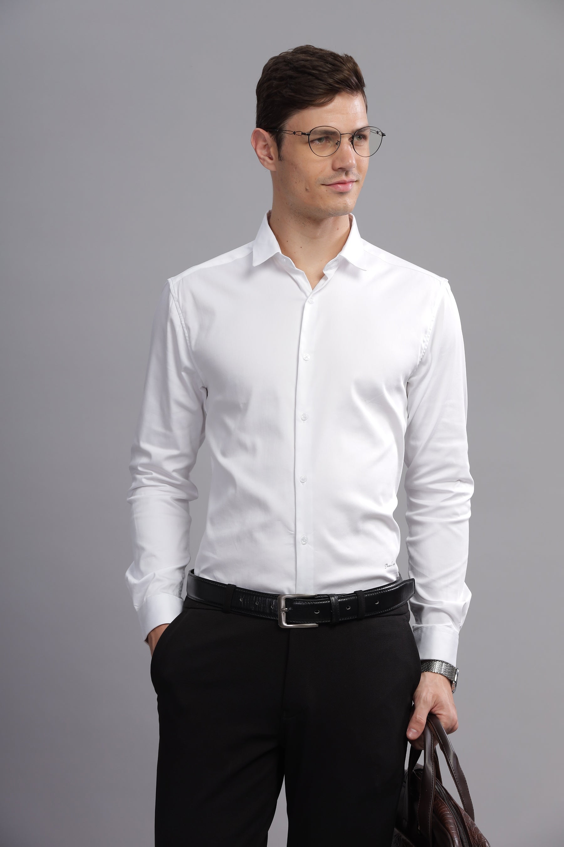 Luxe Loom Solid Long Sleeves Shirt