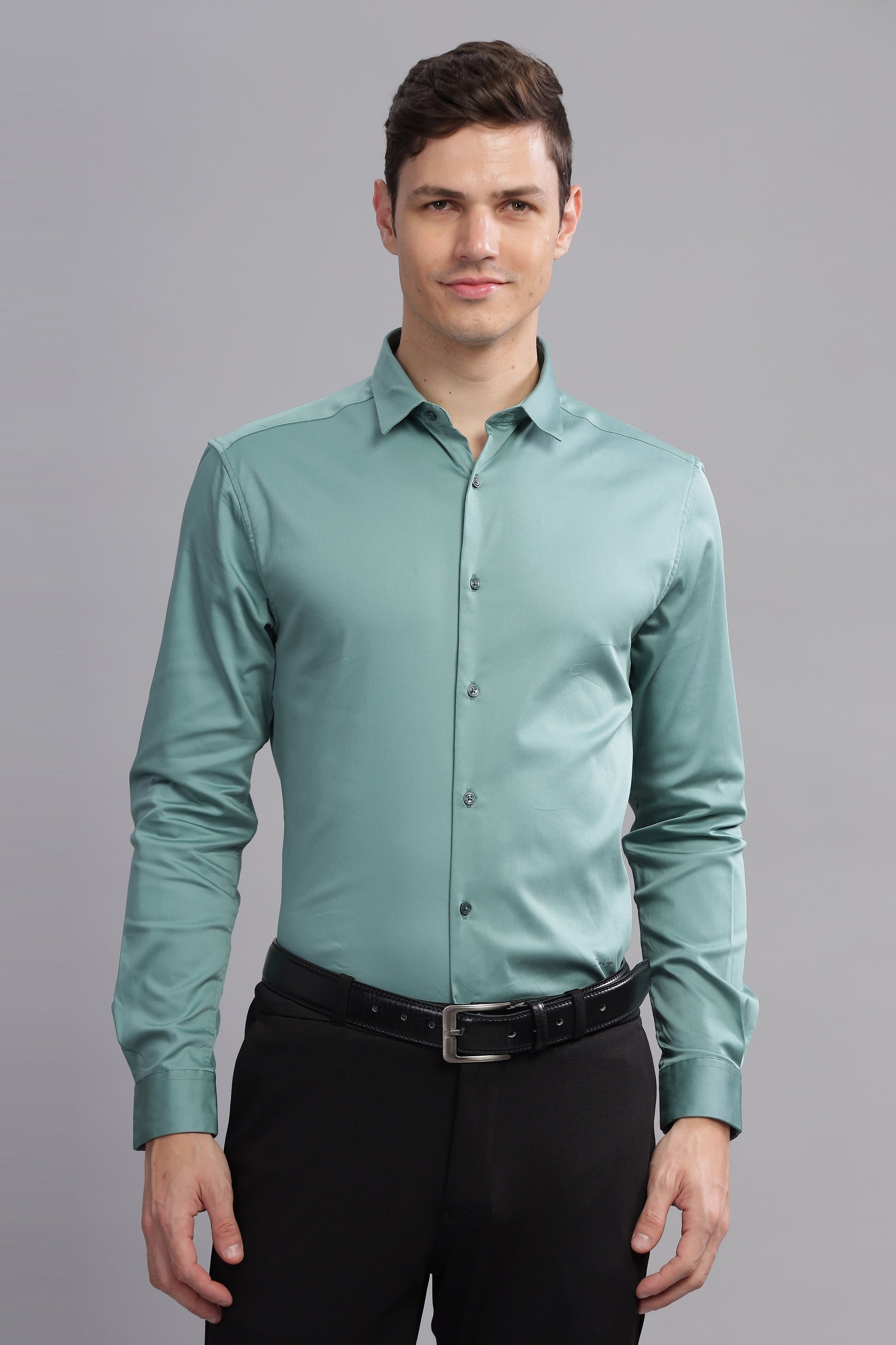 Pure Pinnacle Solid Long Sleeves Shirt