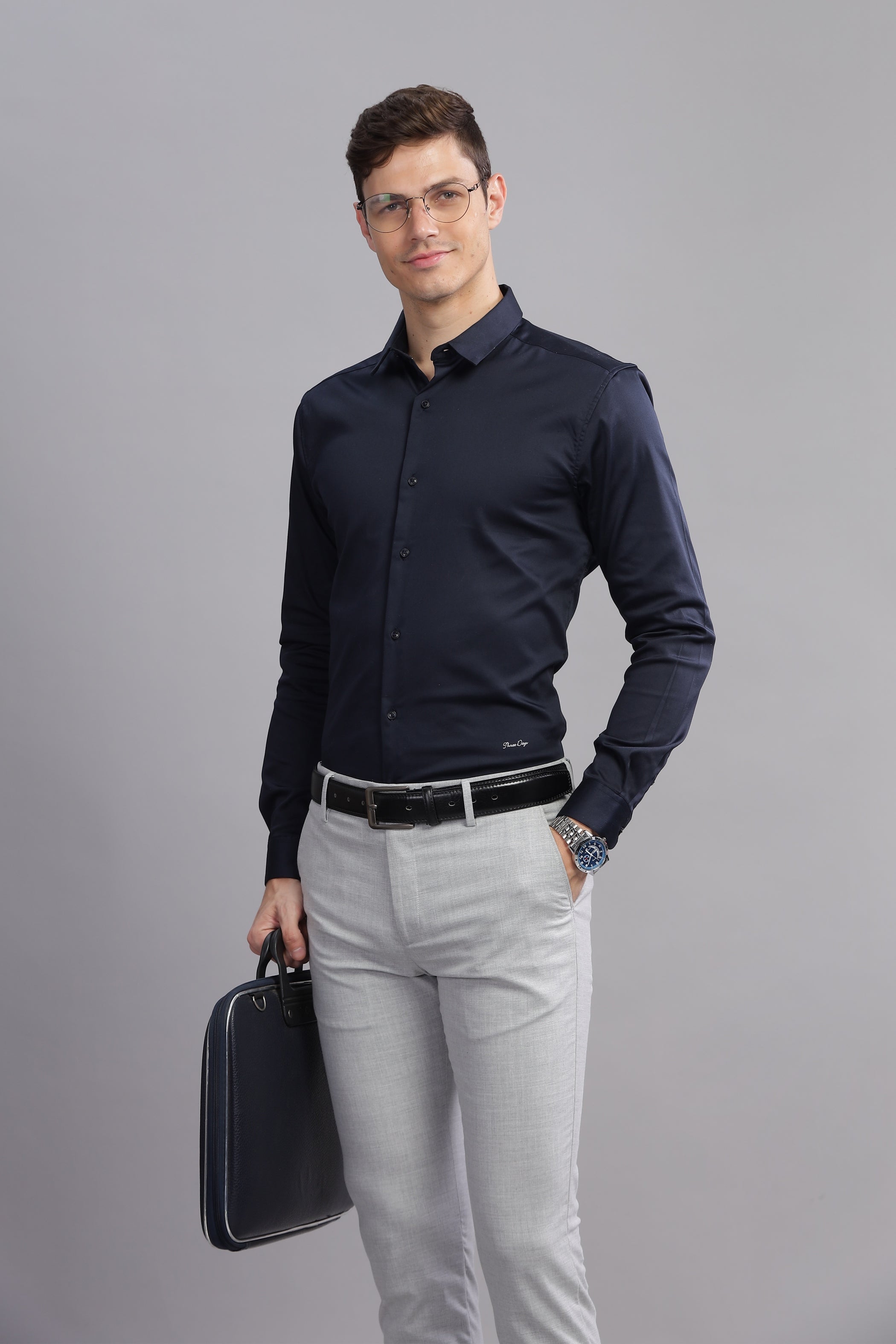 Essensce Ease Solid Long Sleeves Shirt