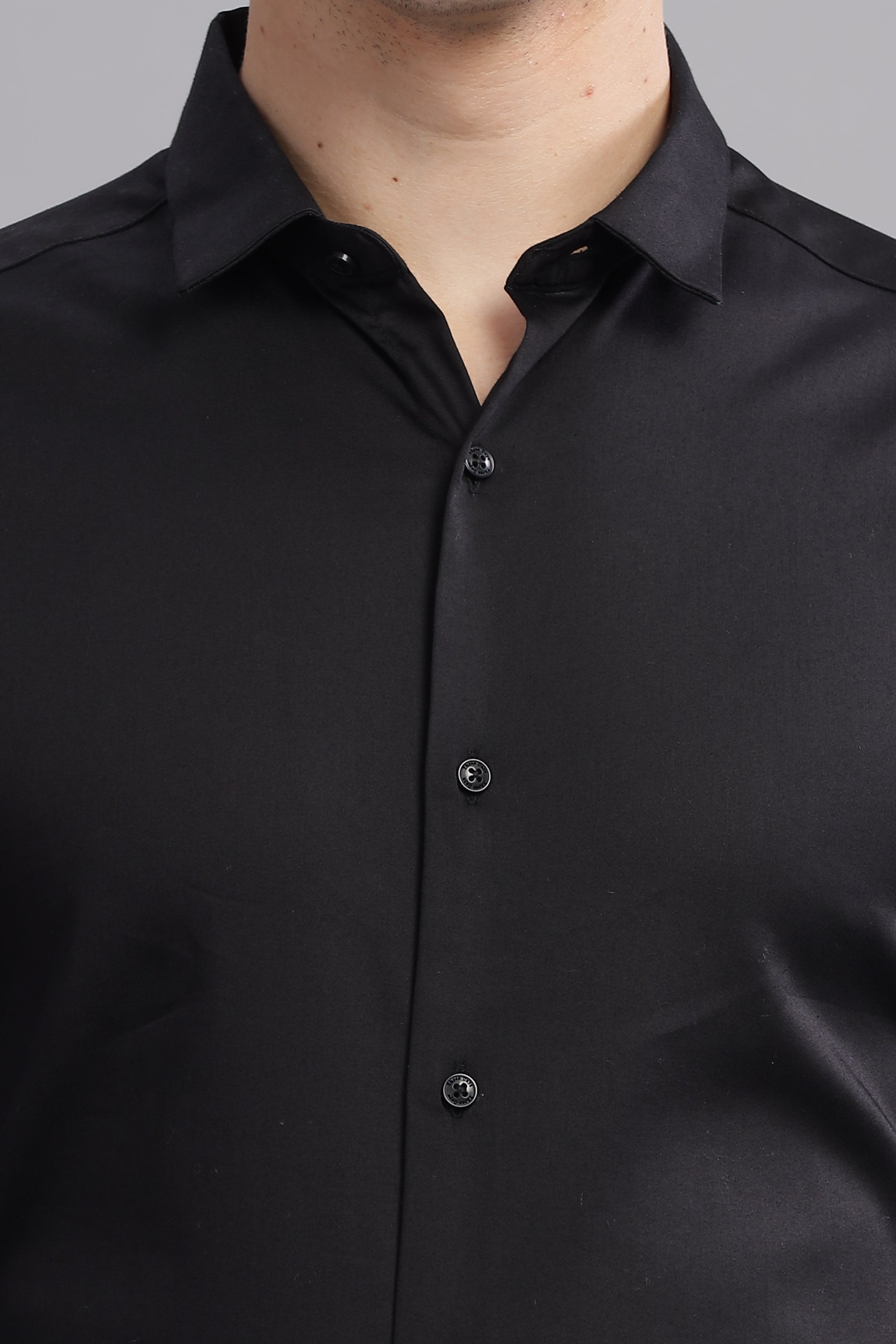 Prestige Plain Solid Long Sleeves Shirt